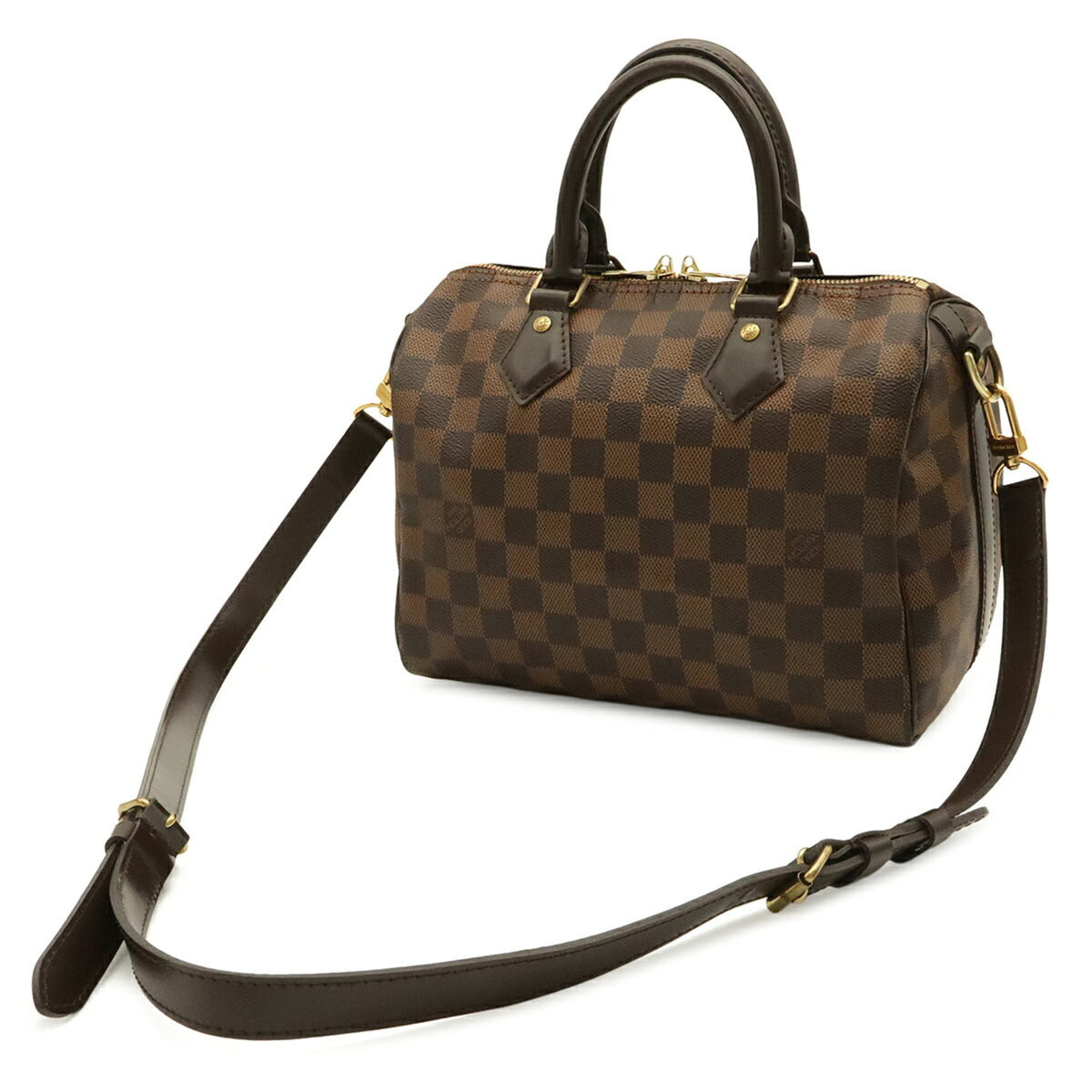 Louis Vuitton Damier Brown Pvc Boston Bag Shoulder Bag (Pre-Owned)