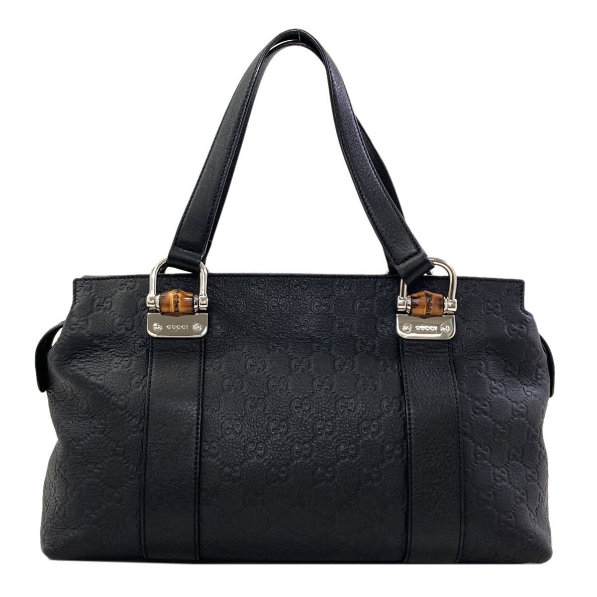 Gucci Black Leather Tote Bag (Pre-Owned)
