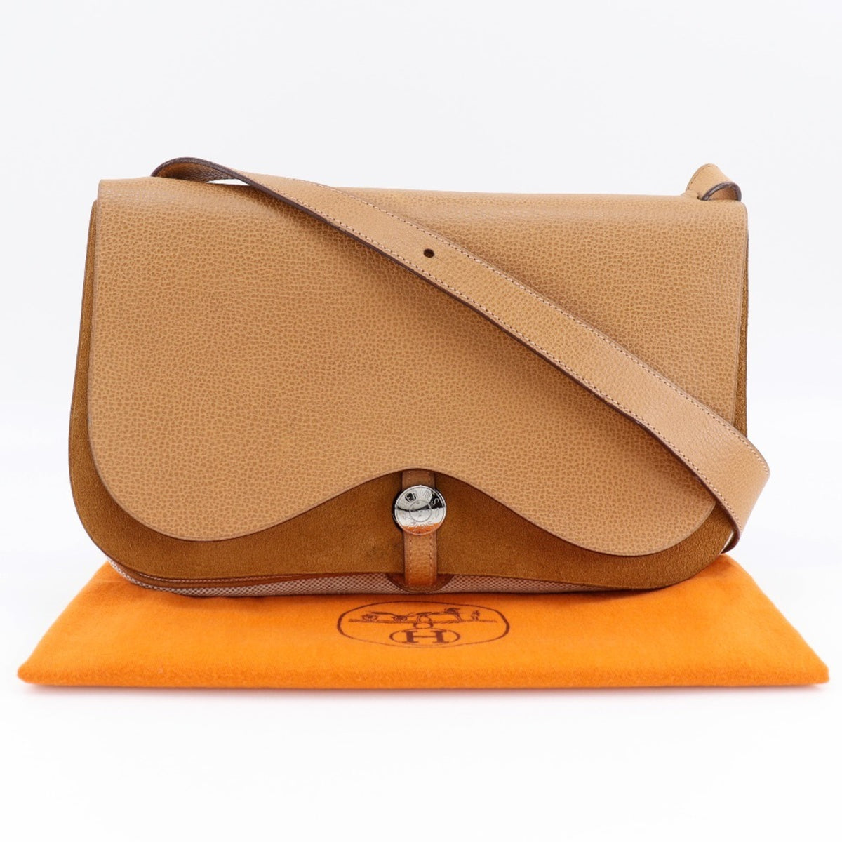 Hermes Brown Toile H Shoulder Bag (Pre-Owned)