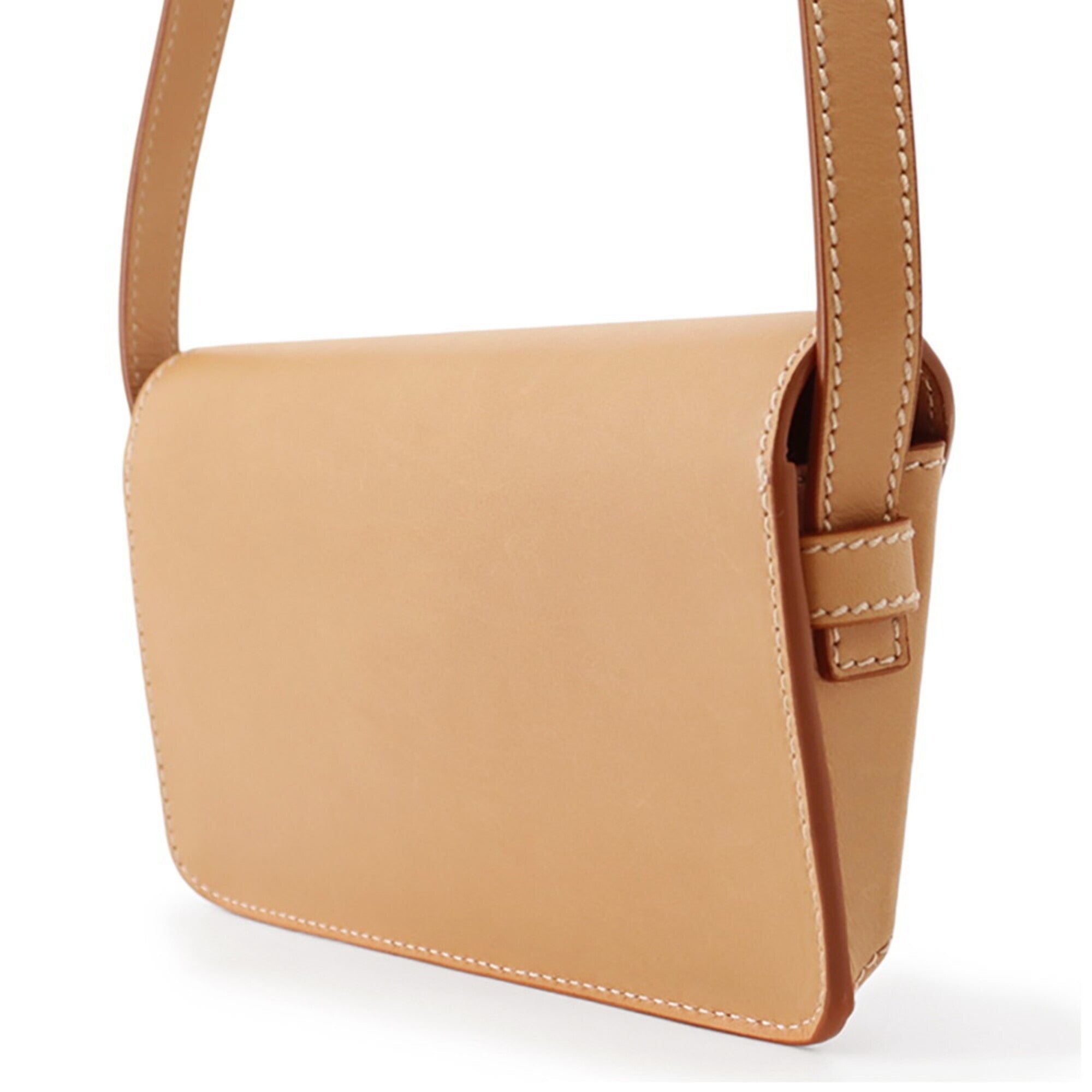 Yves Saint Laurent Beige Leather Handbag Shoulder Bag (Pre-Owned)