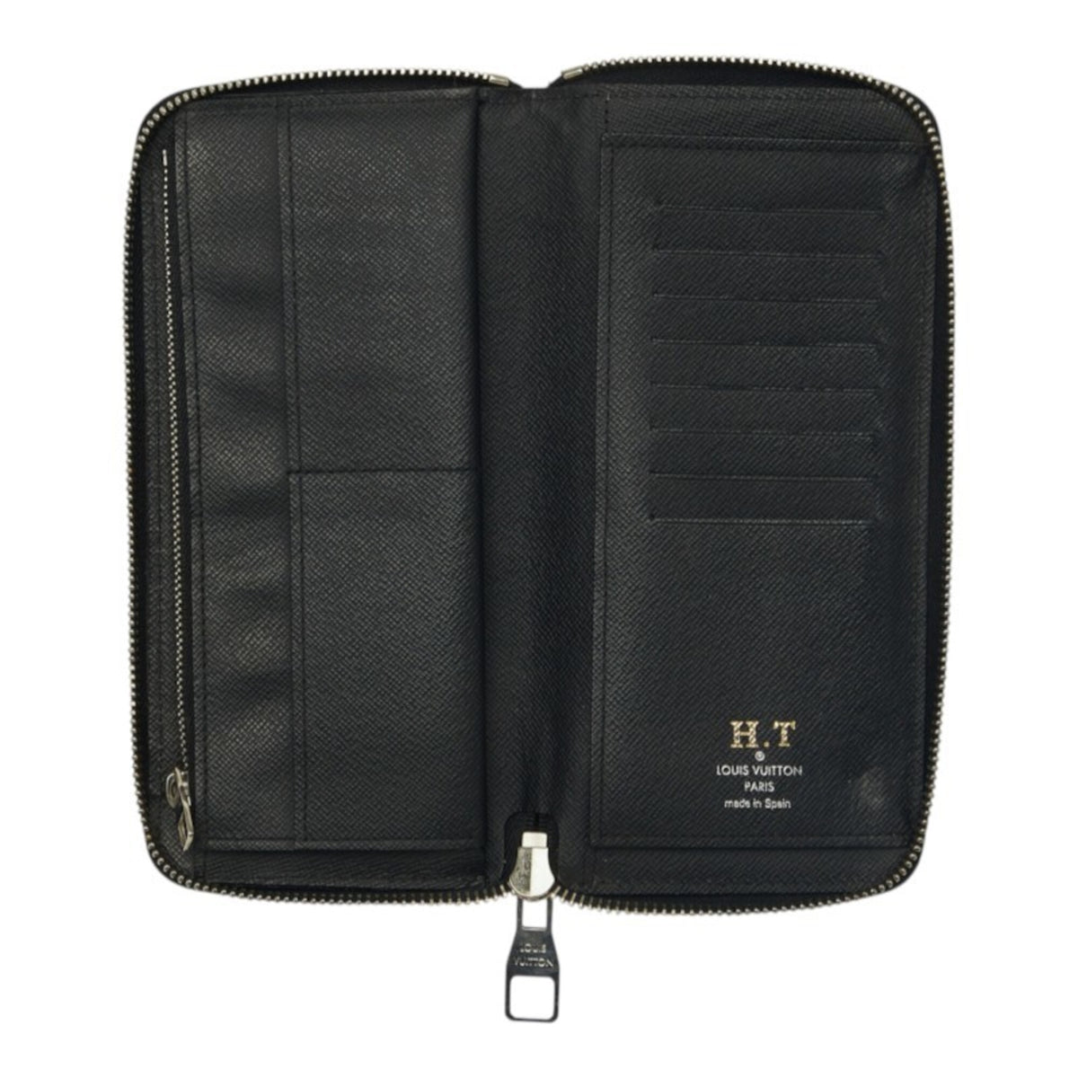 Louis Vuitton Black Noir Leather Coin Purse/Coin Case (Pre-Owned)