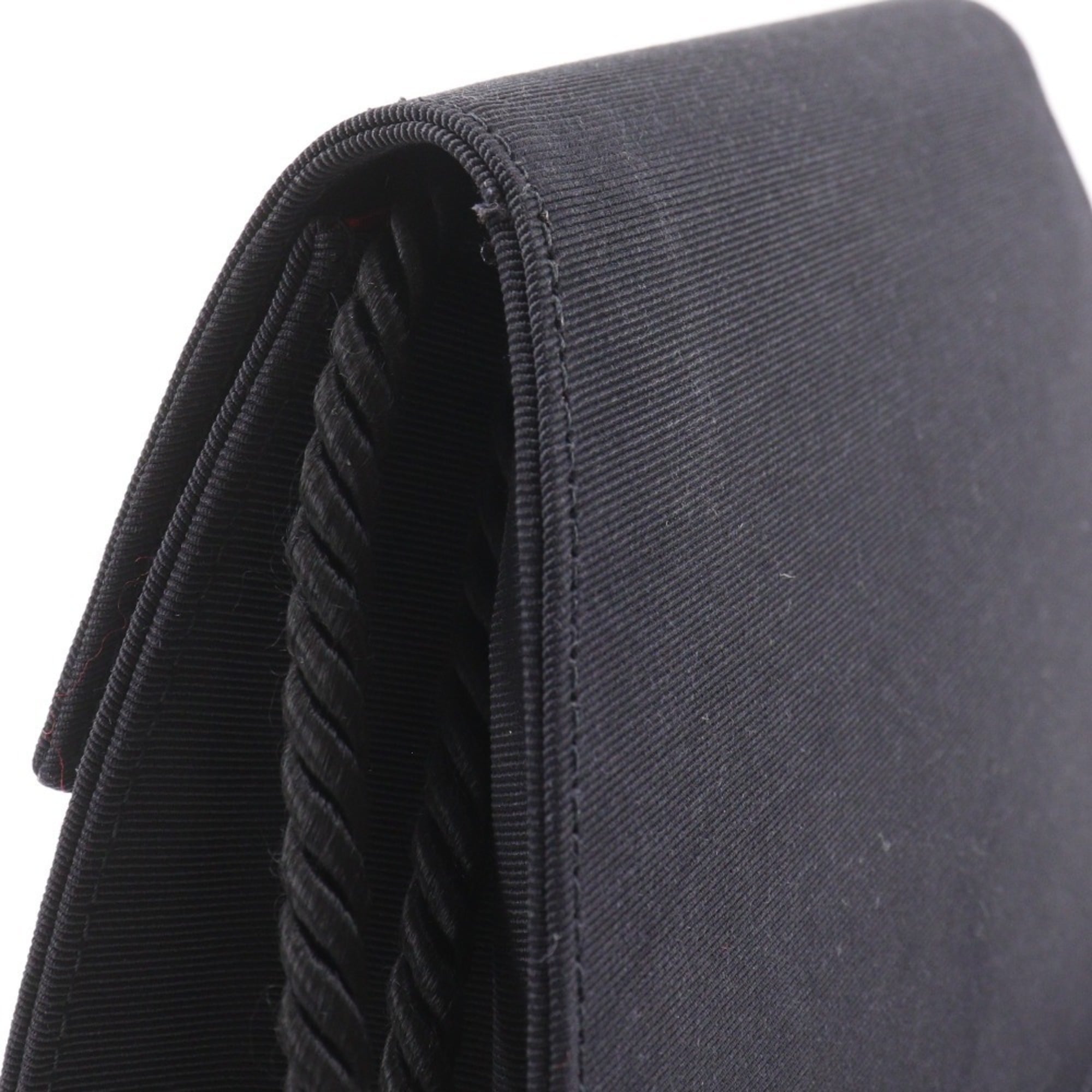 Yves Saint Laurent Black Cotton Shoulder Bag (Pre-Owned)