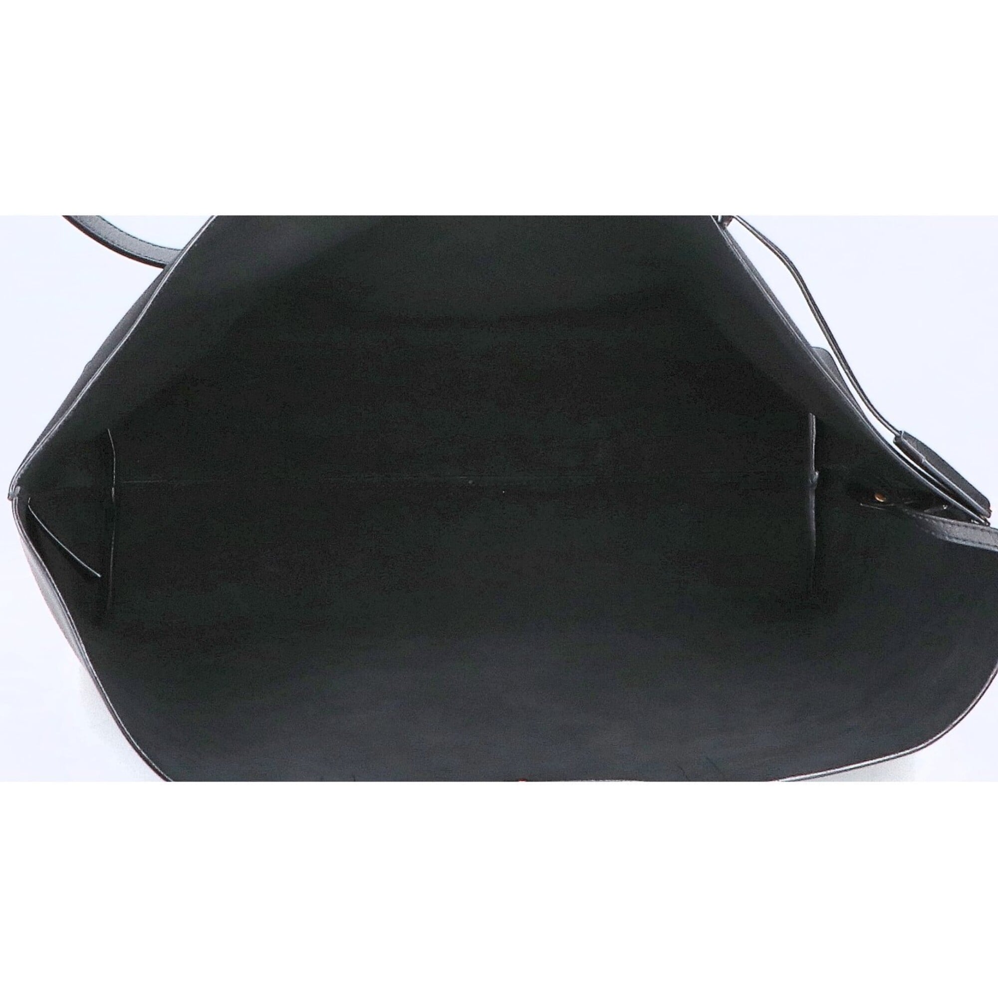Saint Laurent Black Leather Shopping Bag Tote Bag (Pre-Owned)