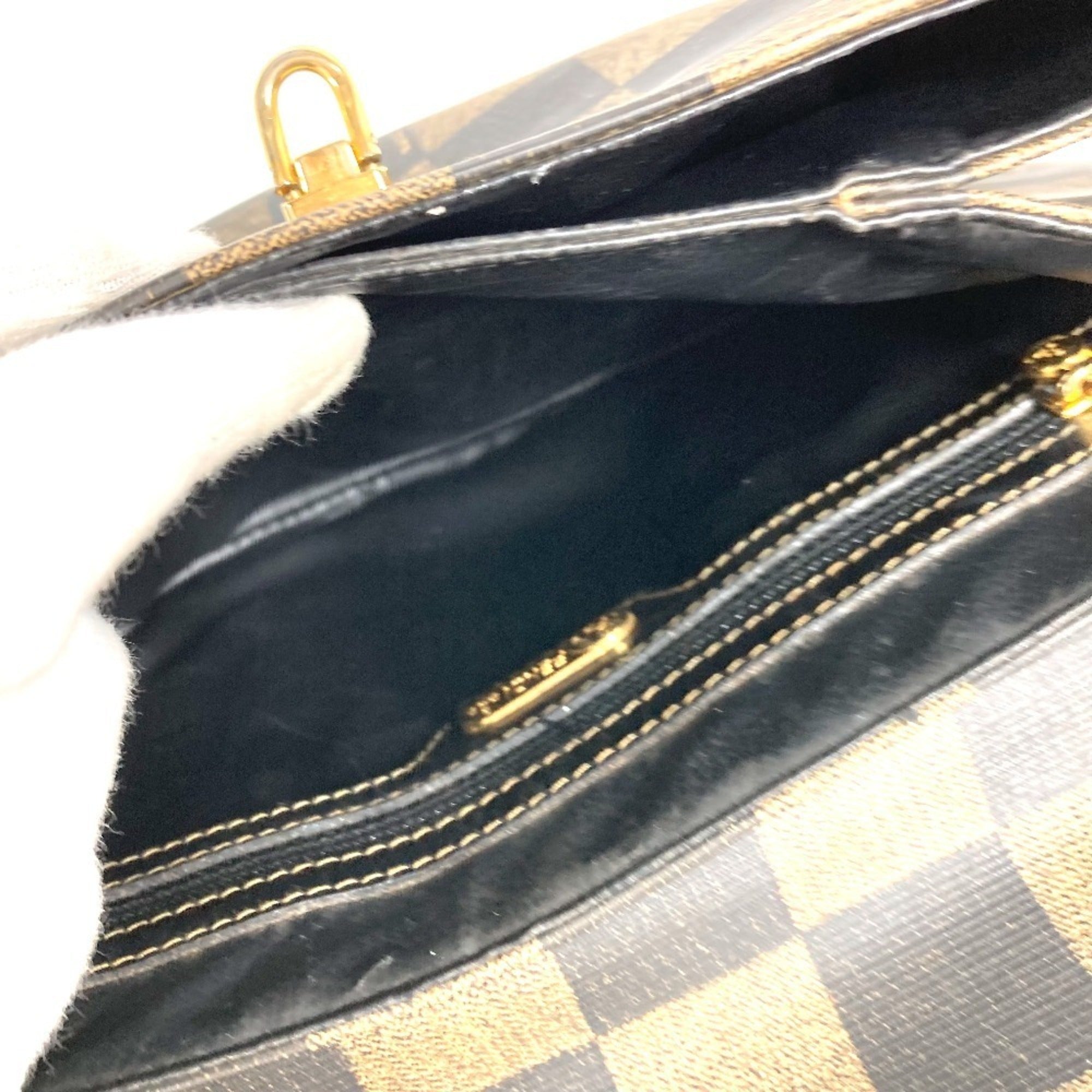 Fendi Brown Khaki Leather Pvc Handbag Tote Bag (Pre-Owned)