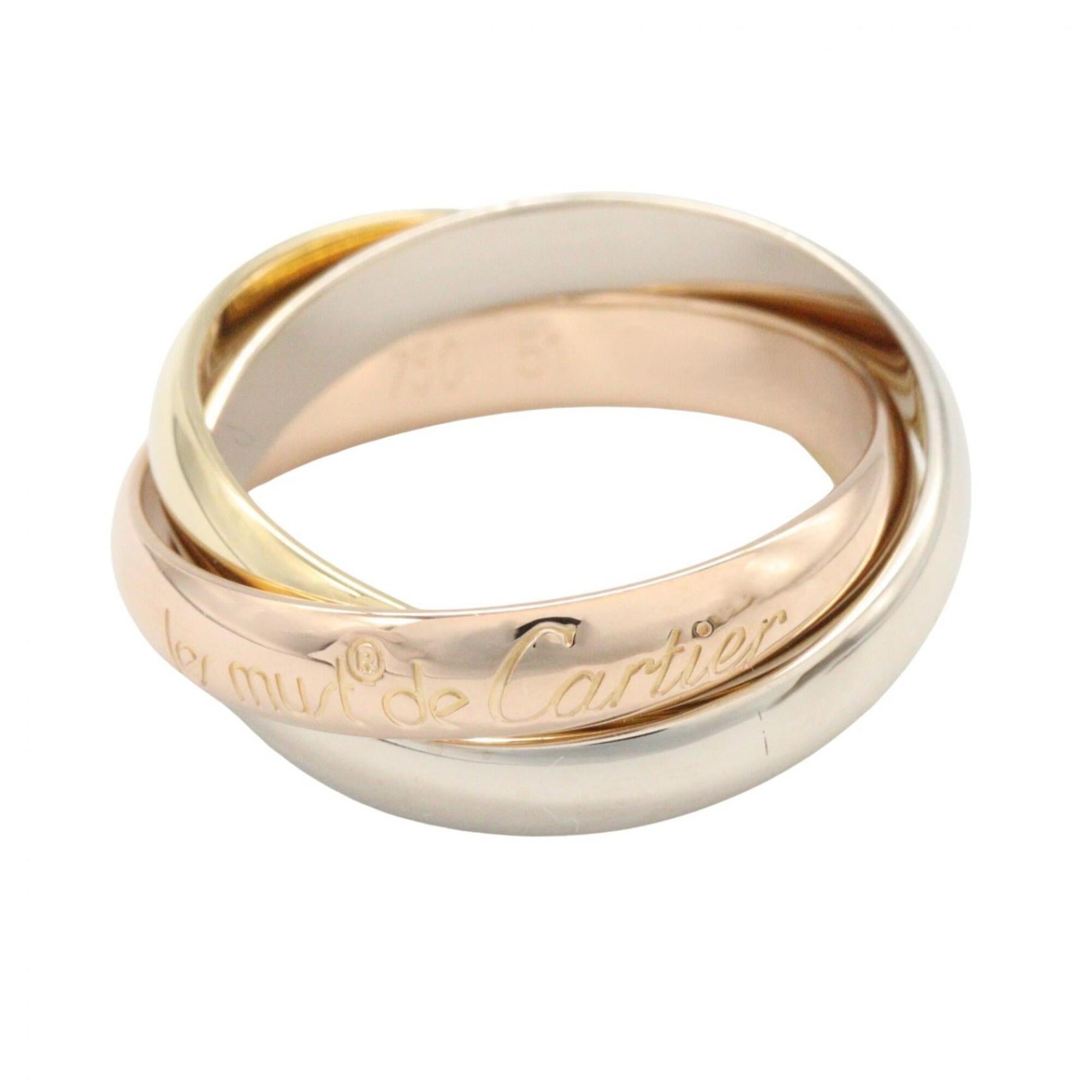 Cartier Gold Silver Yellow Gold (18K) Pink Gold (18K) White Gold (18K) Band Ring (Pre-Owned)
