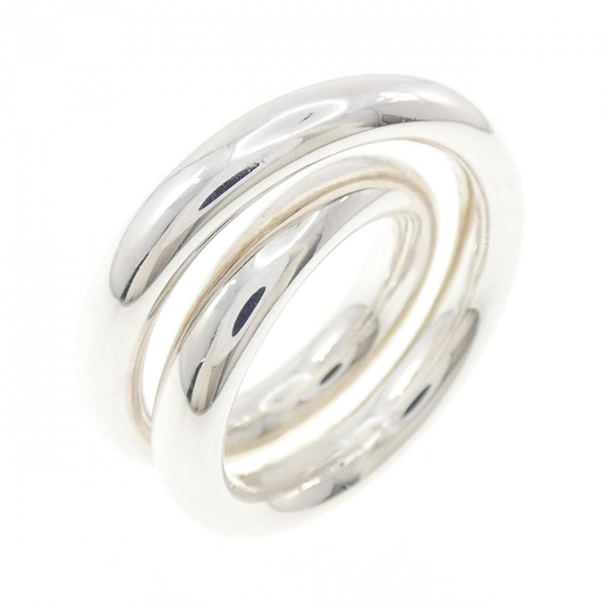 Hermes Silver 925 Band Ring (Pre-Owned)