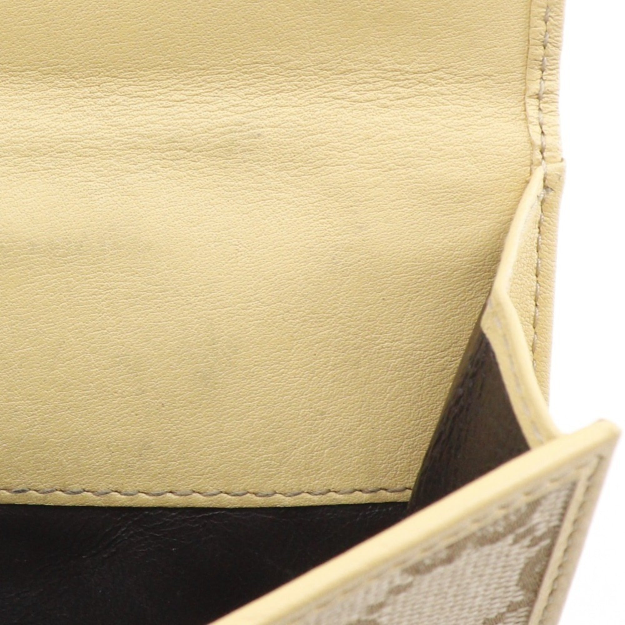 Gucci Beige Gg Canvas Wallet (Bi-Fold) (Pre-Owned)