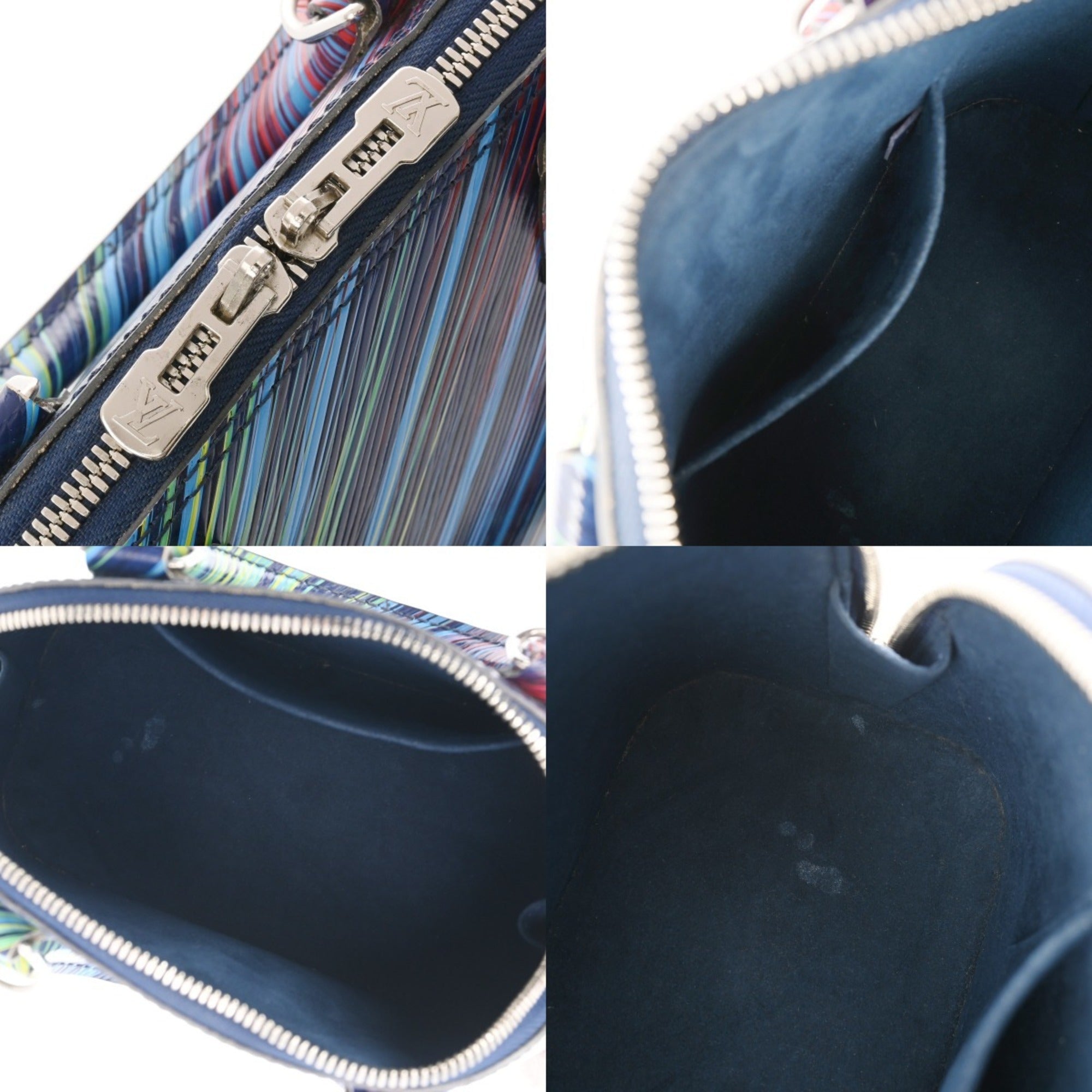 Louis Vuitton Blue Multi-Color Epi Leather Handbag (Pre-Owned)