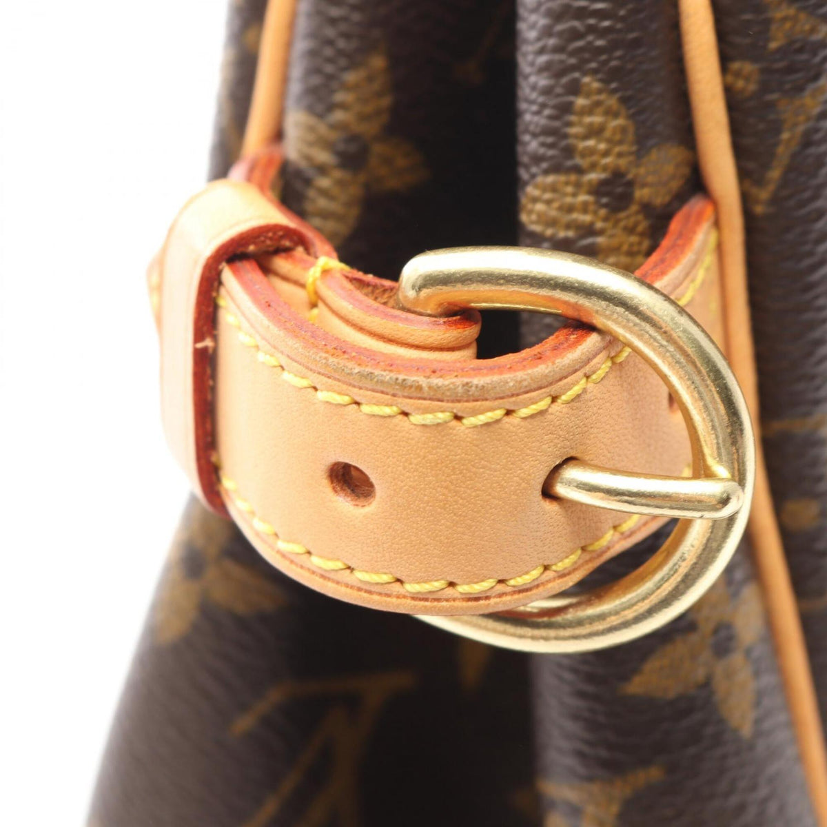 Louis Vuitton Brown Monogram Coated Canvas Leather Handbag (Pre-Owned)