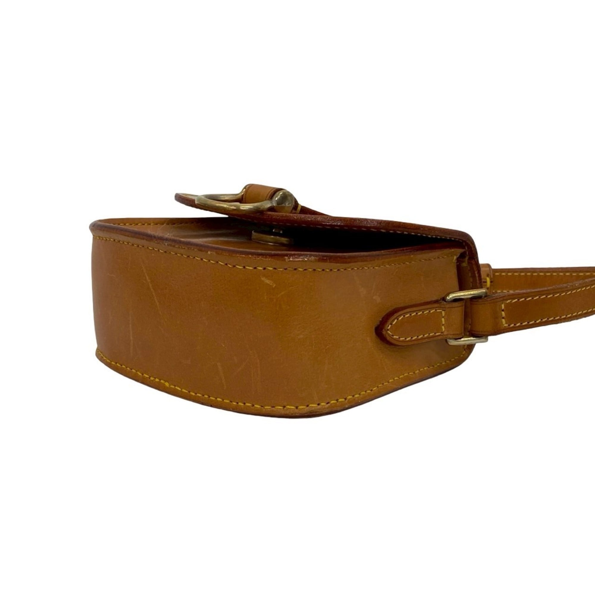 Louis Vuitton Brown Leather Pochette Shoulder Bag (Pre-Owned)