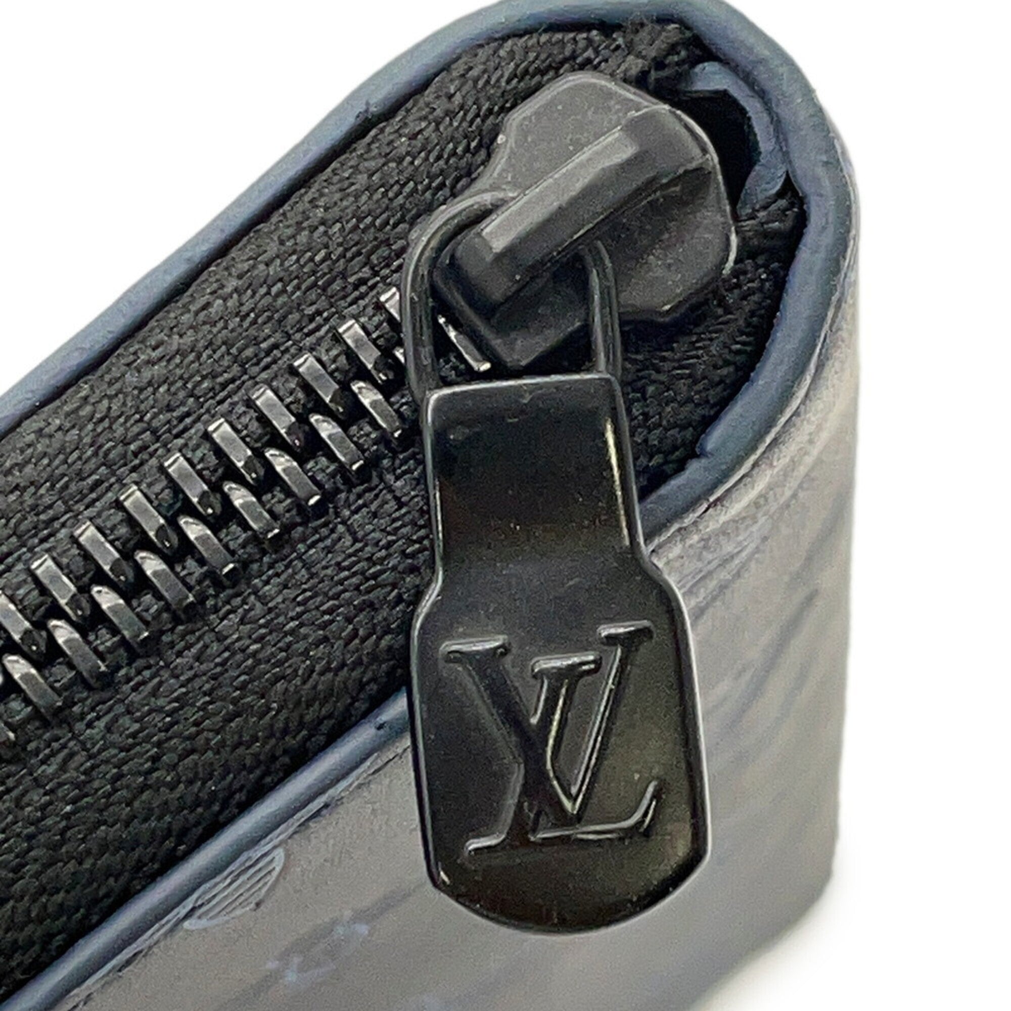 Louis Vuitton Monogram Shadow Navy Monogram Shadow Long Wallet (Bi-Fold) (Pre-Owned)