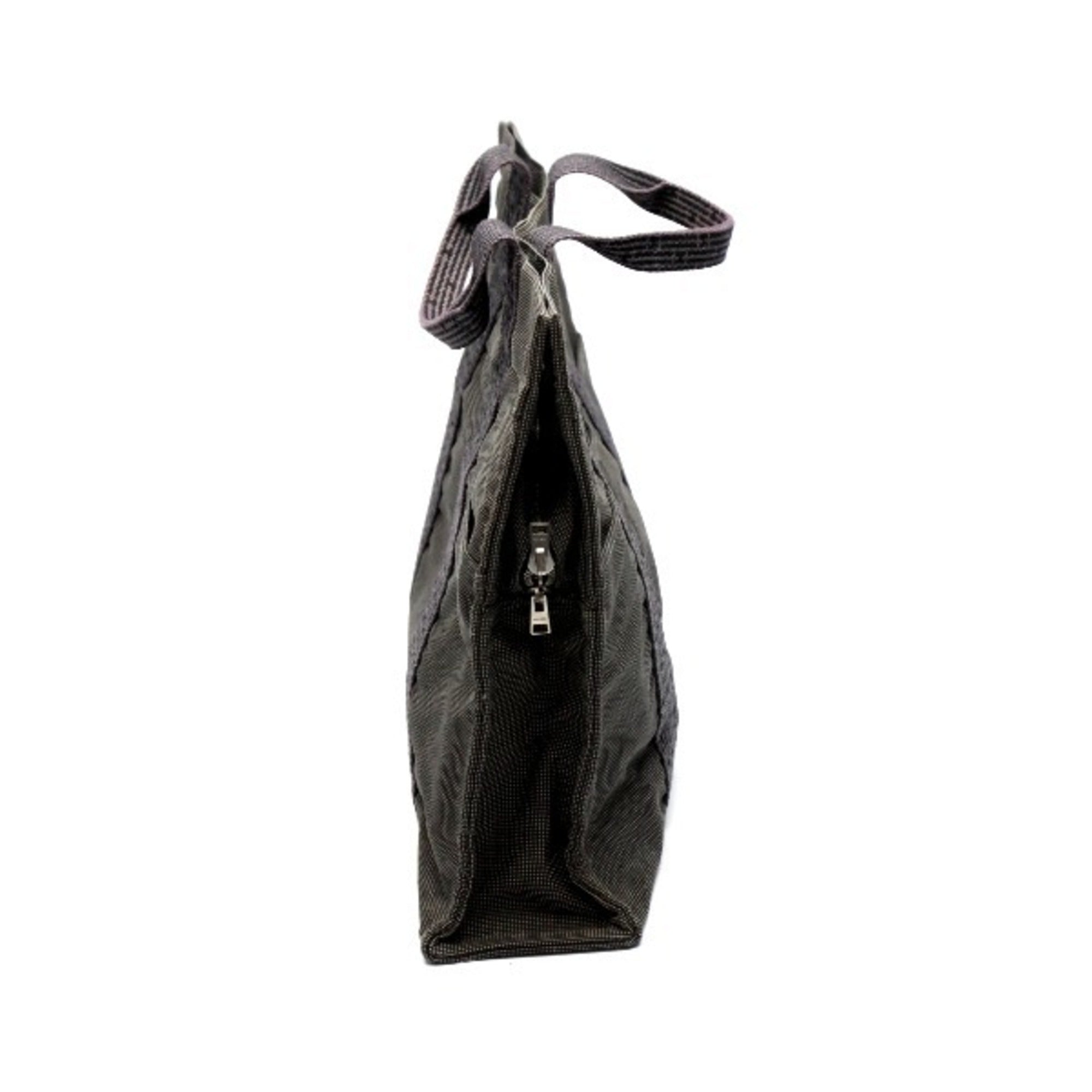 Hermes Her Line Gray Canvas Tote Bag (Pre-Owned)