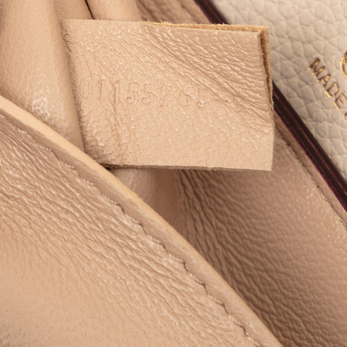 Chloé Gray Ivory Leather Shoulder Bag (Pre-Owned)