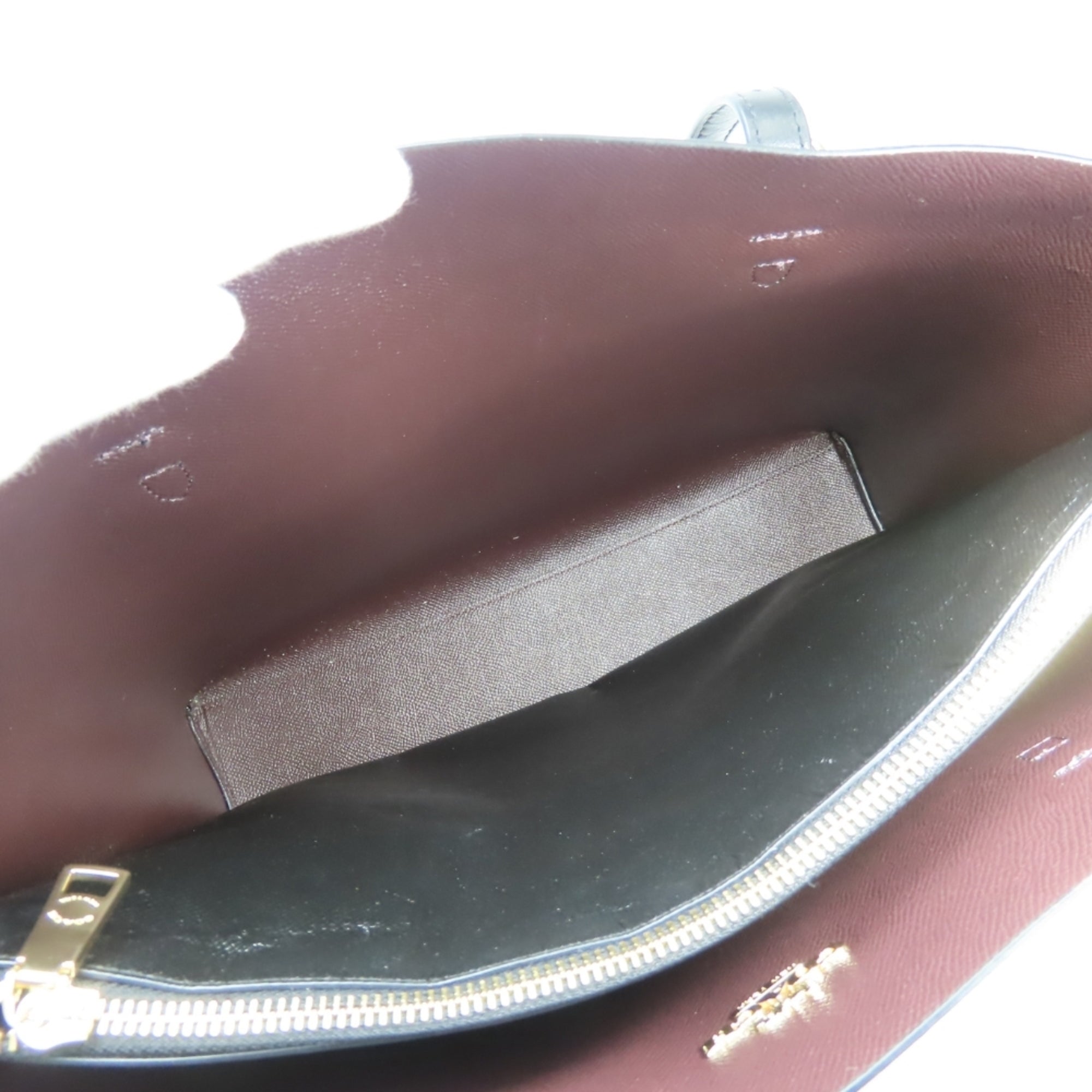 Coach Signature Black Brown Pvc Leather Tote Bag (Pre-Owned)