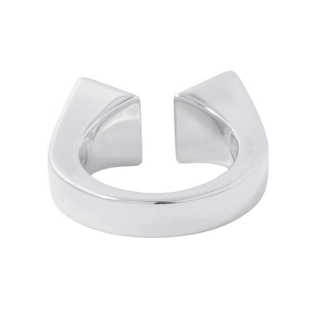 Hermes Silver 925 Band Ring (Pre-Owned)