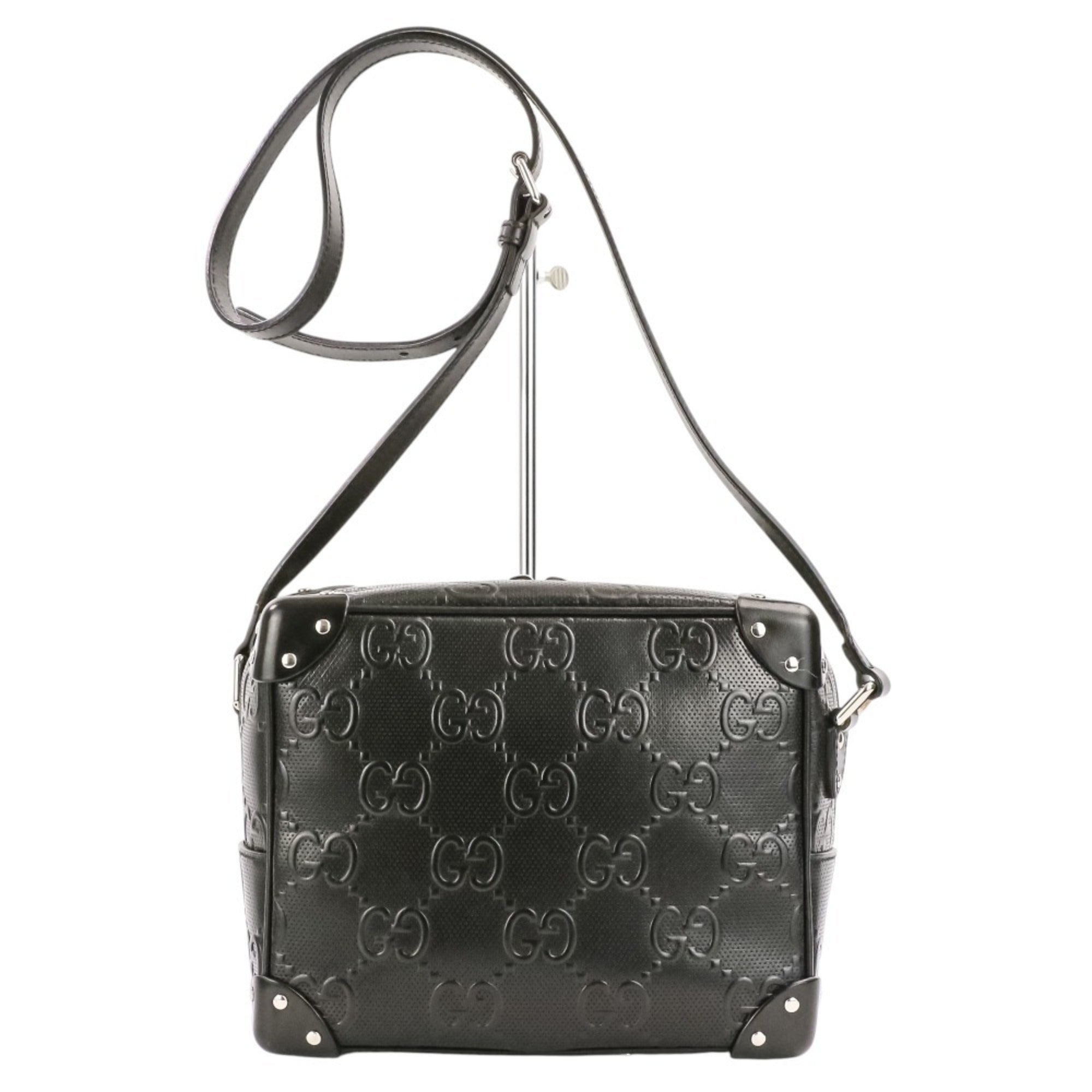 Gucci Black Leather Shoulder Bag (Pre-Owned)