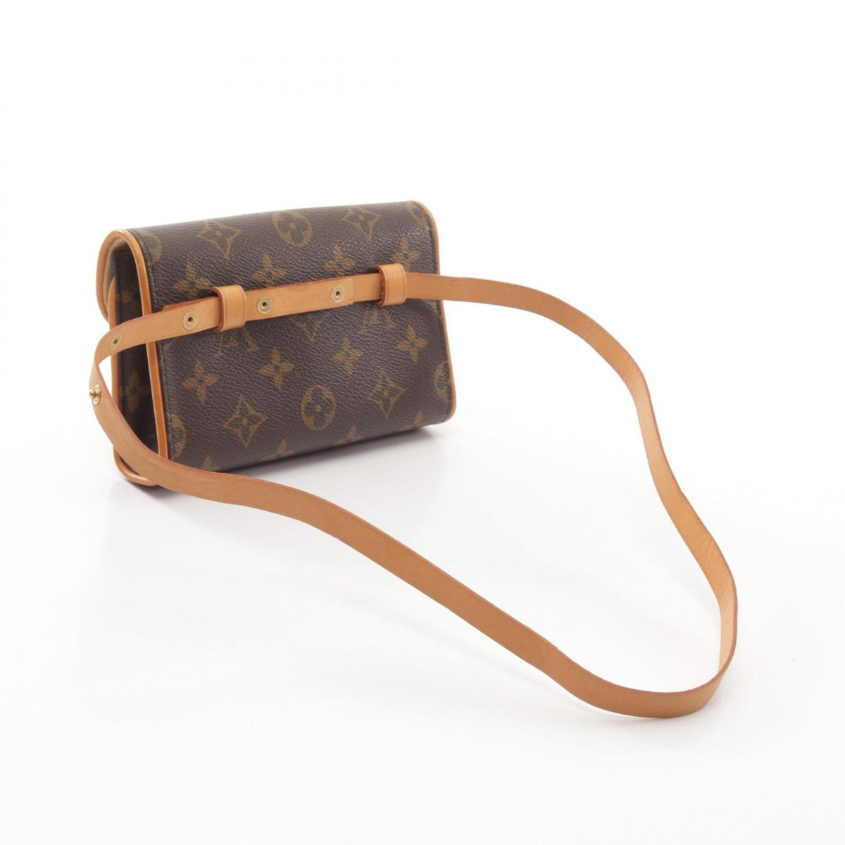 Louis Vuitton Brown Pvc Coated Canvas Leather Fanny Pack Handbag (Pre-Owned)