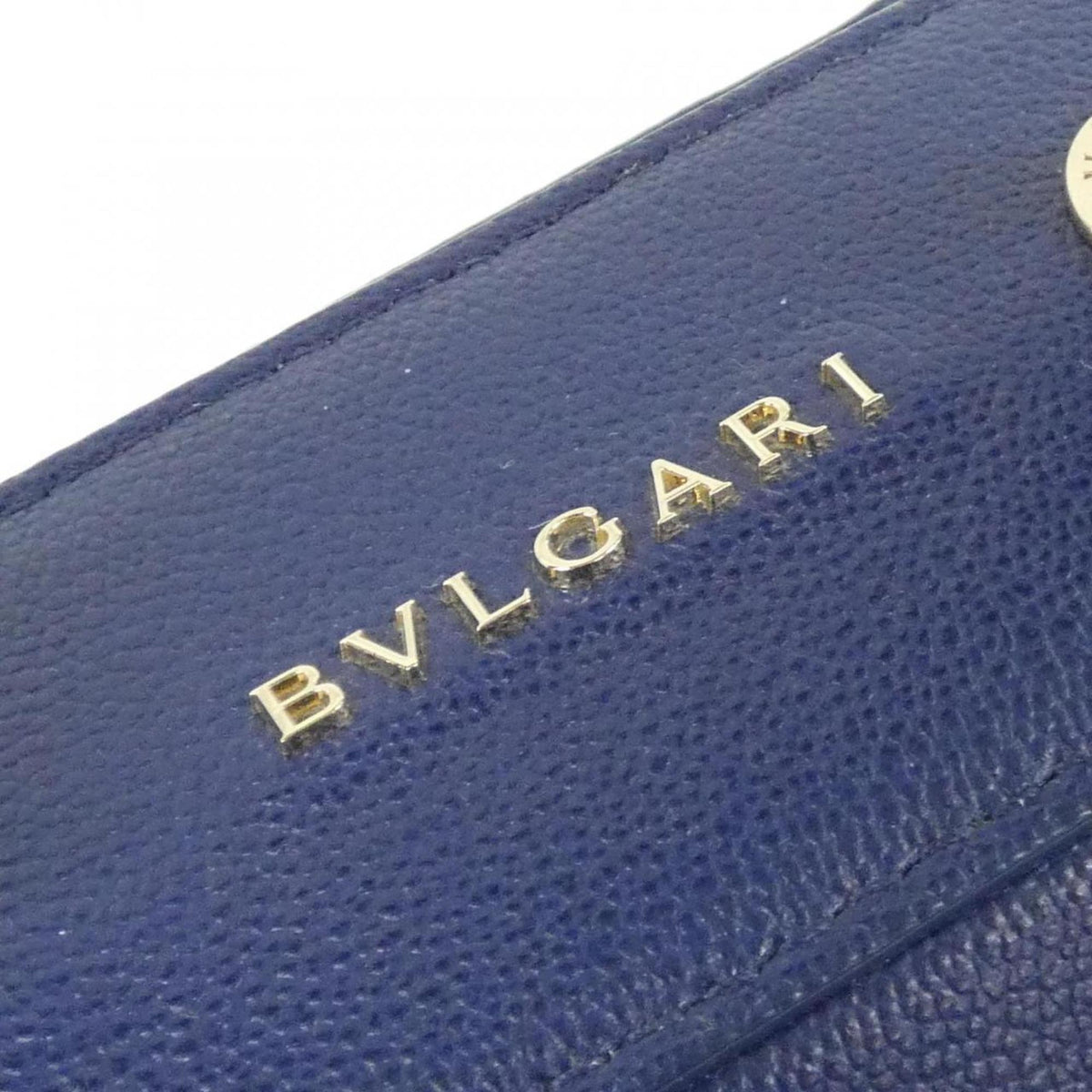 Bvlgari Navy Leather Handbag (Pre-Owned)