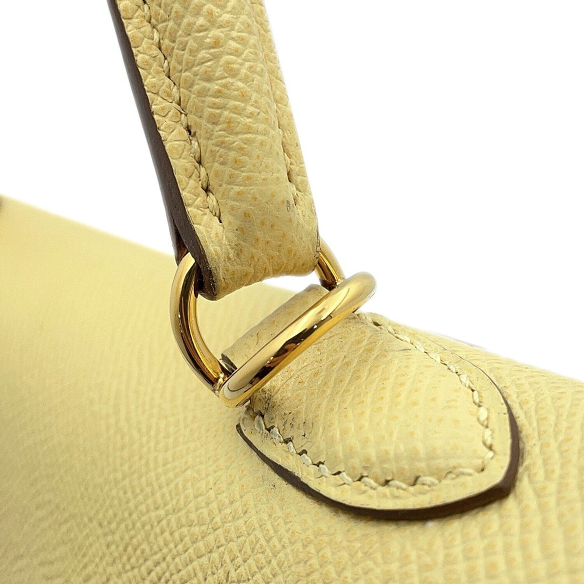 Hermes Kelly Jaune Epsom Leather Handbag (Pre-Owned)