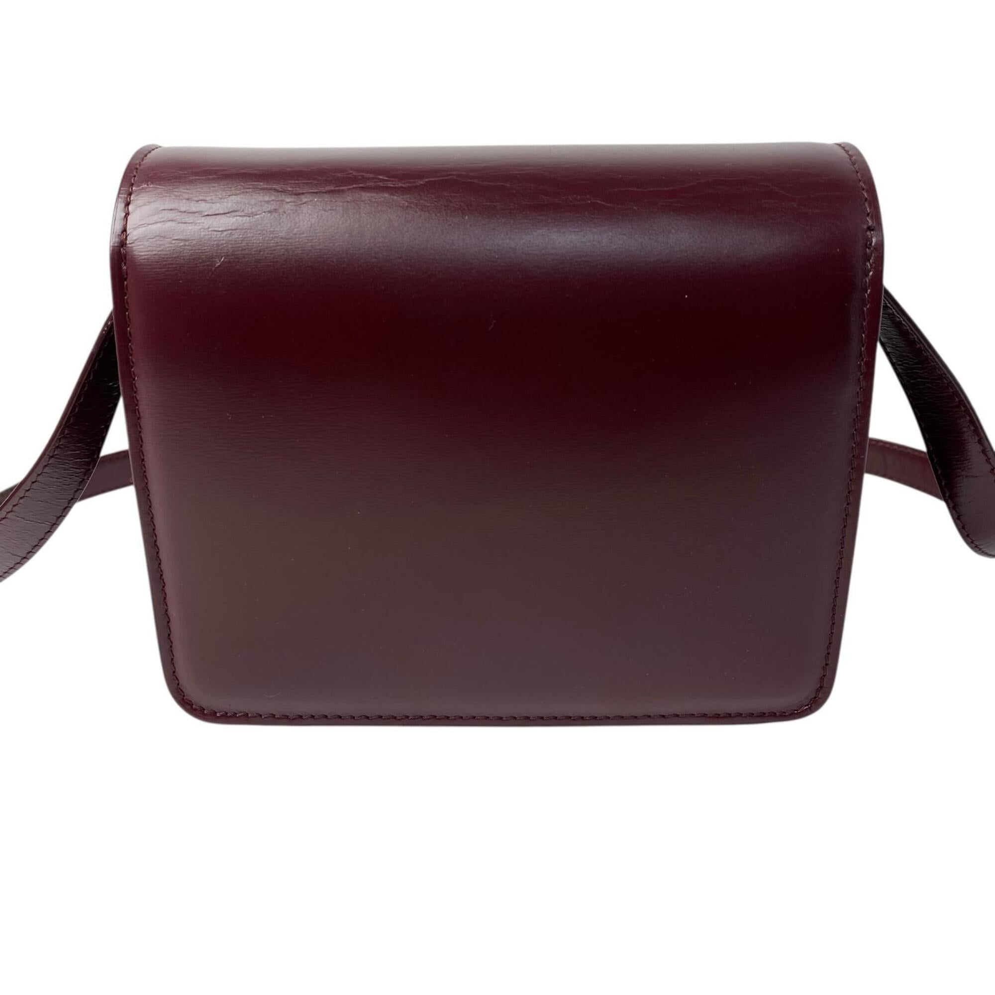 Celine Bordeaux Leather Shoulder Bag (Pre-Owned)