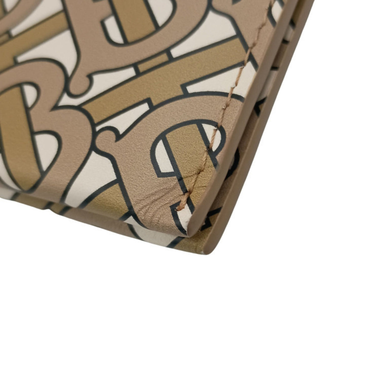 Burberry Beige Canvas Clutch Bag Handbag (Pre-Owned)