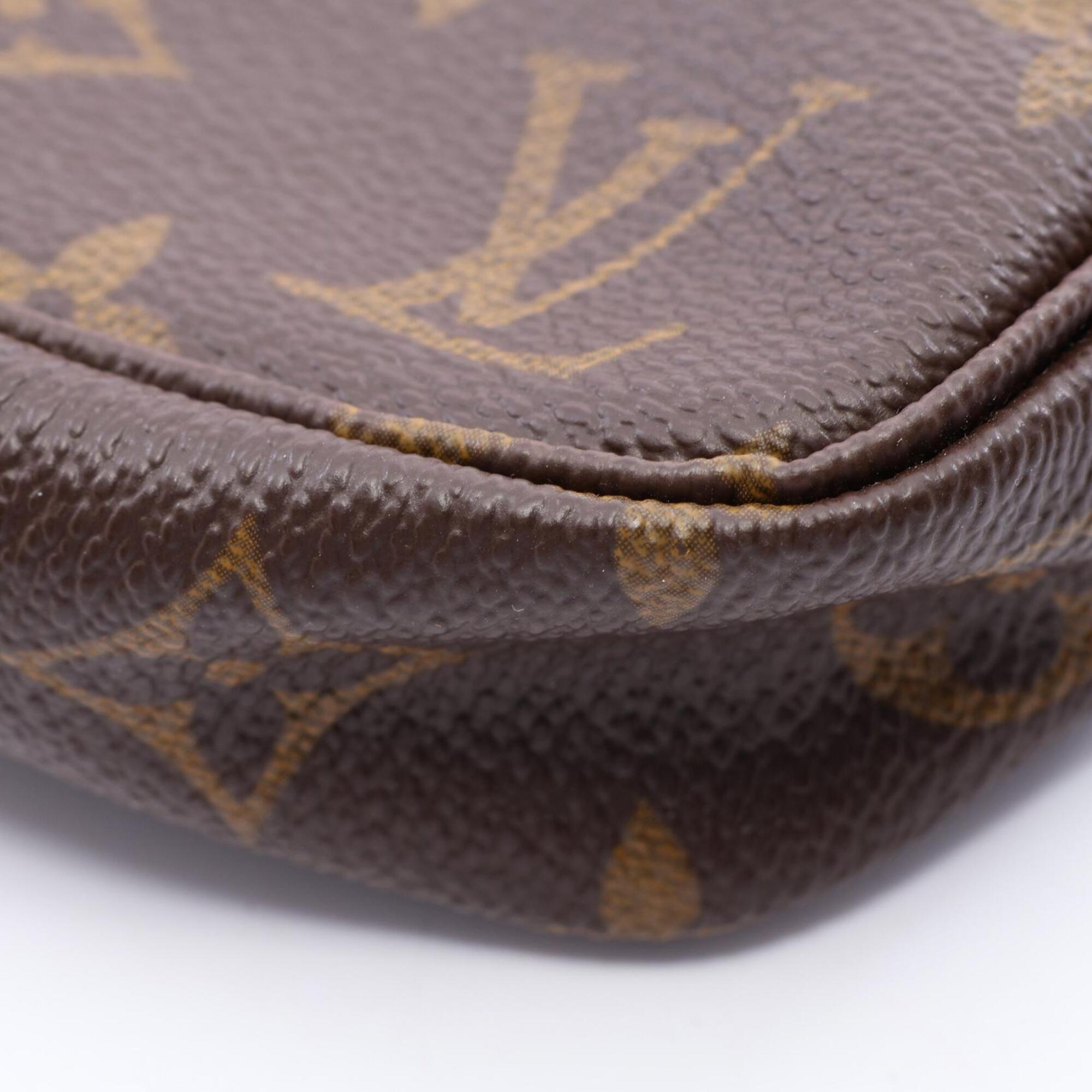 Louis Vuitton Brown Coated Canvas Leather Handbag (Pre-Owned)