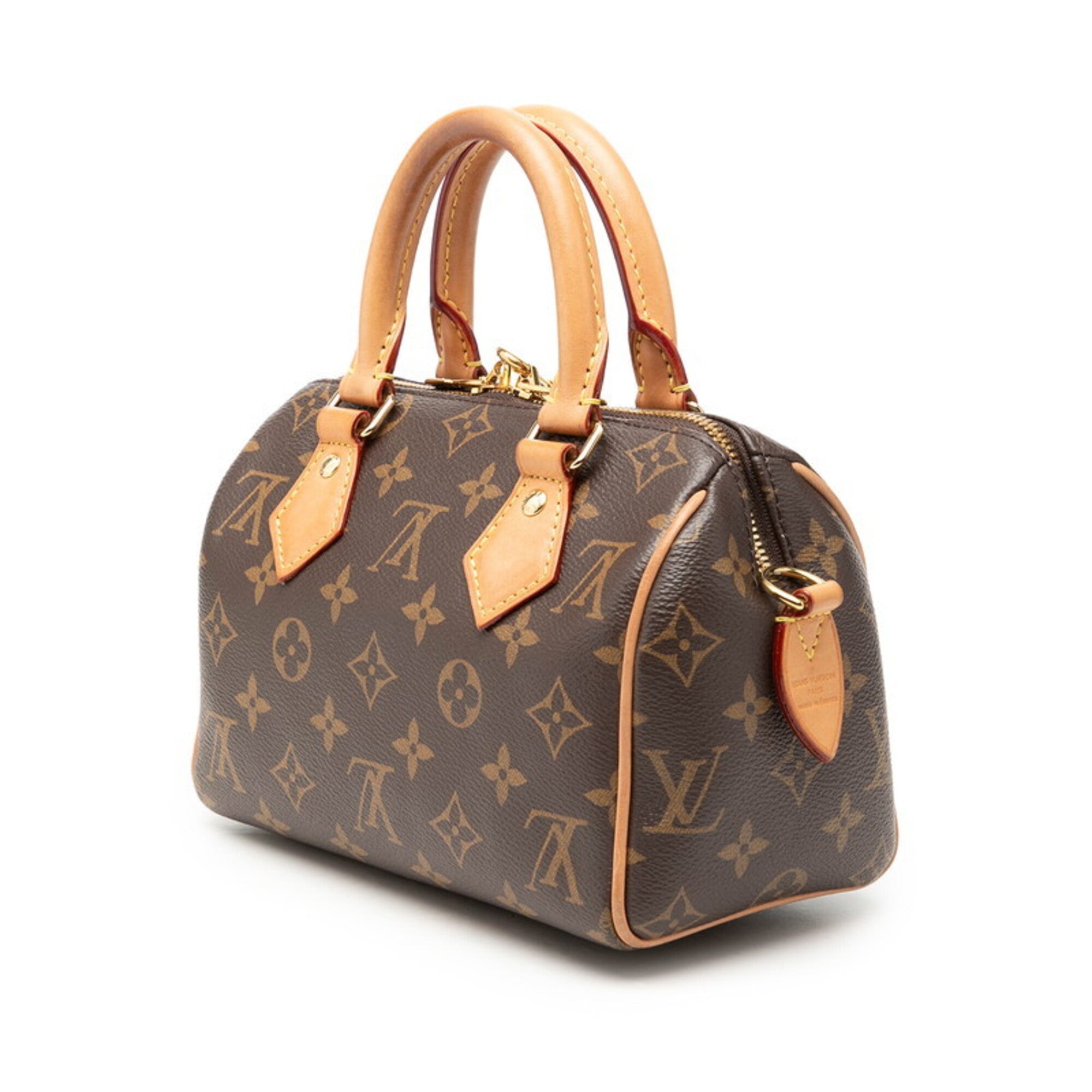 Louis Vuitton Brown Pvc Leather Boston Bag Handbag Shoulder Bag (Pre-Owned)