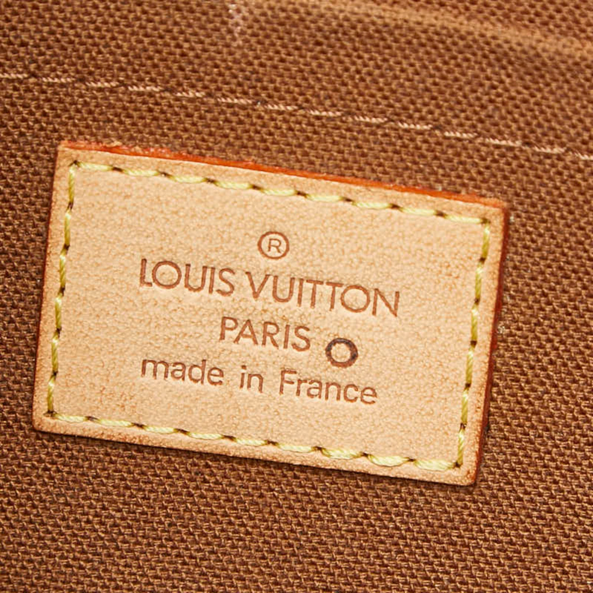 Louis Vuitton Brown Pvc Leather Pochette Sling Bag (Pre-Owned)