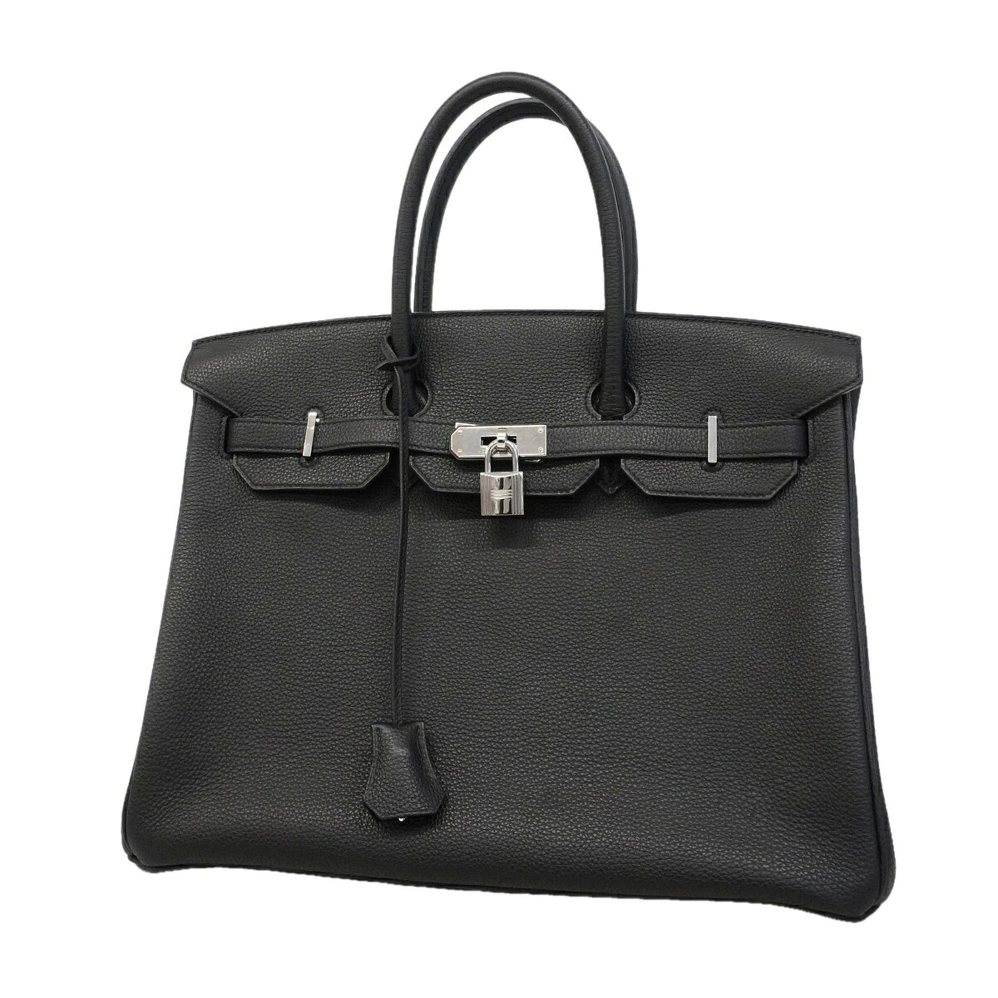 Hermes Black Togo Leather Handbag (Pre-Owned)