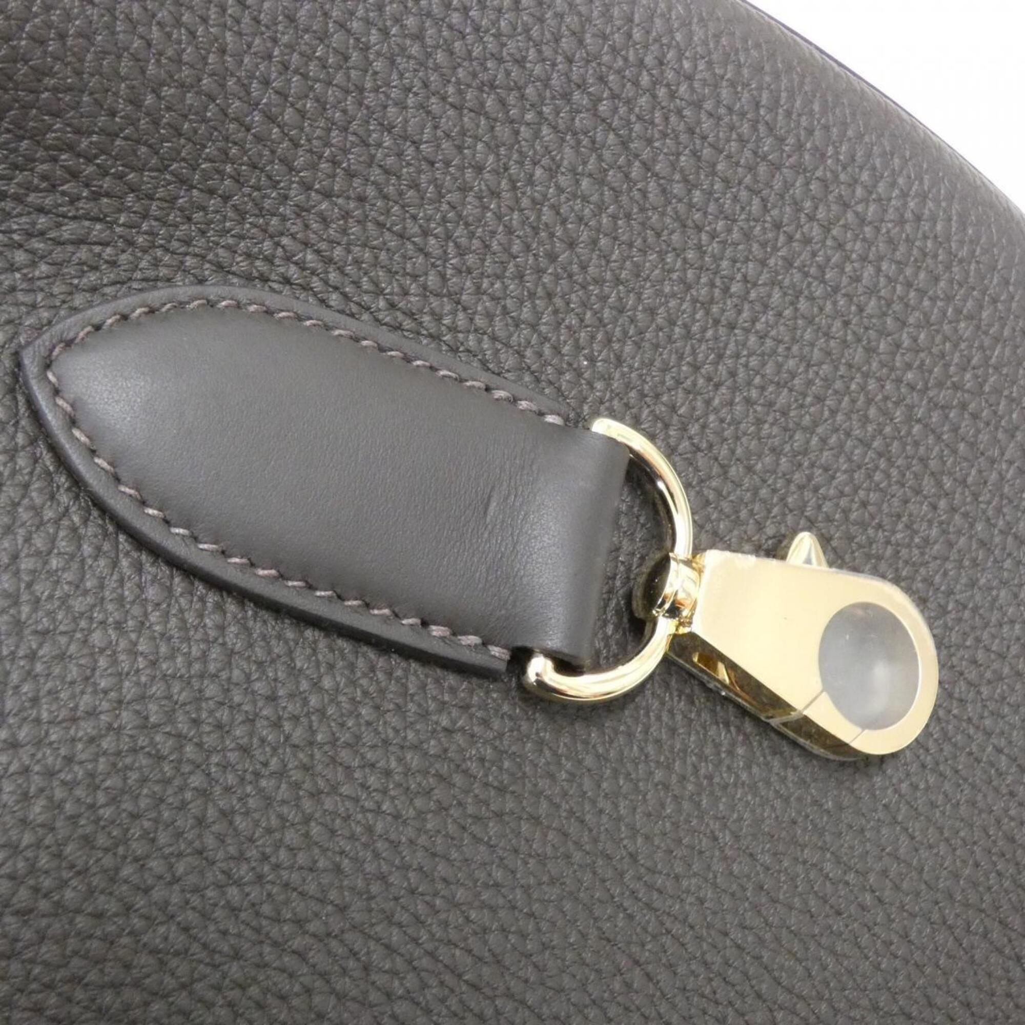 Hermes Brown Togo Leather Swift Leather Shoulder Bag (Pre-Owned)