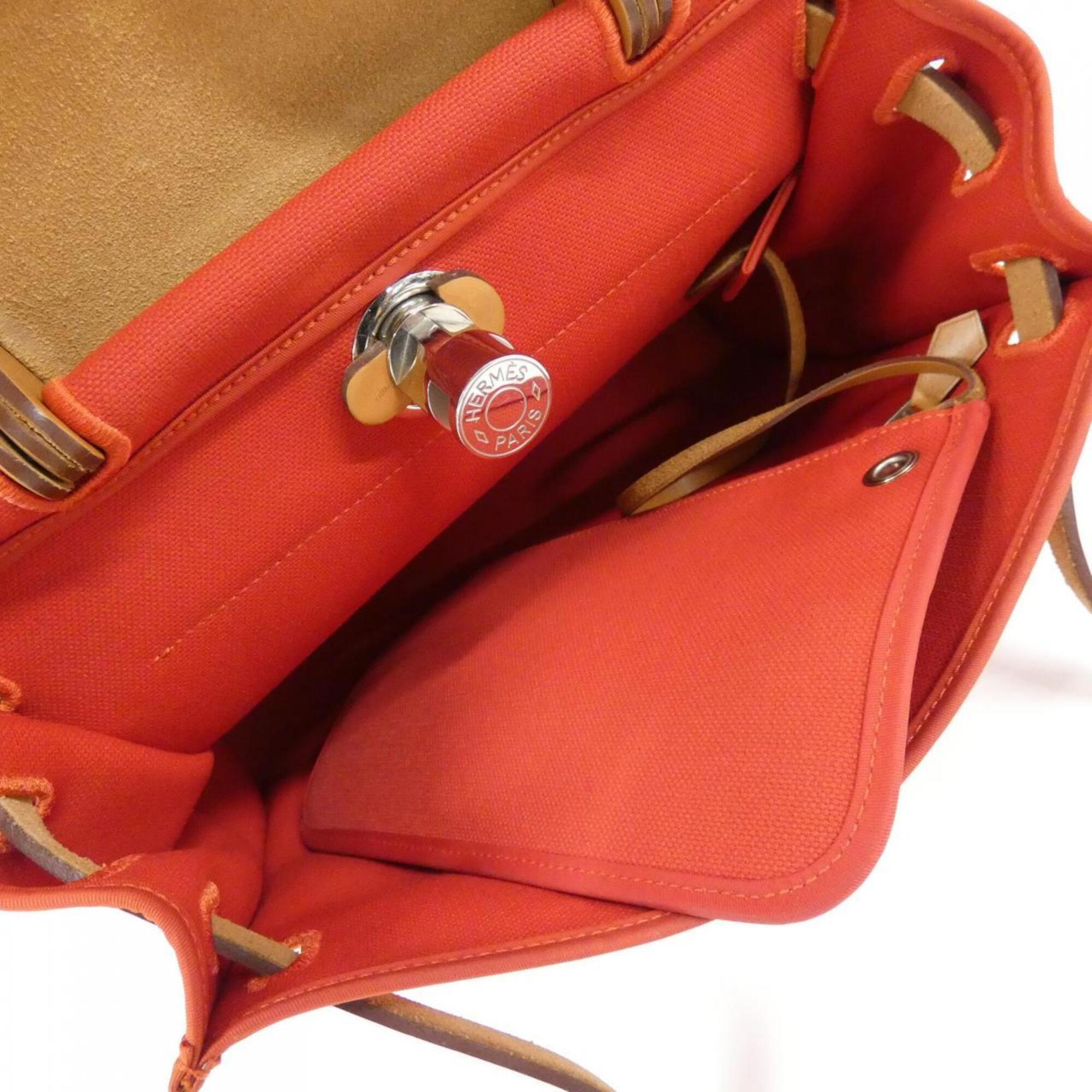 Hermes Fauve Red Color Leather Handbag (Pre-Owned)