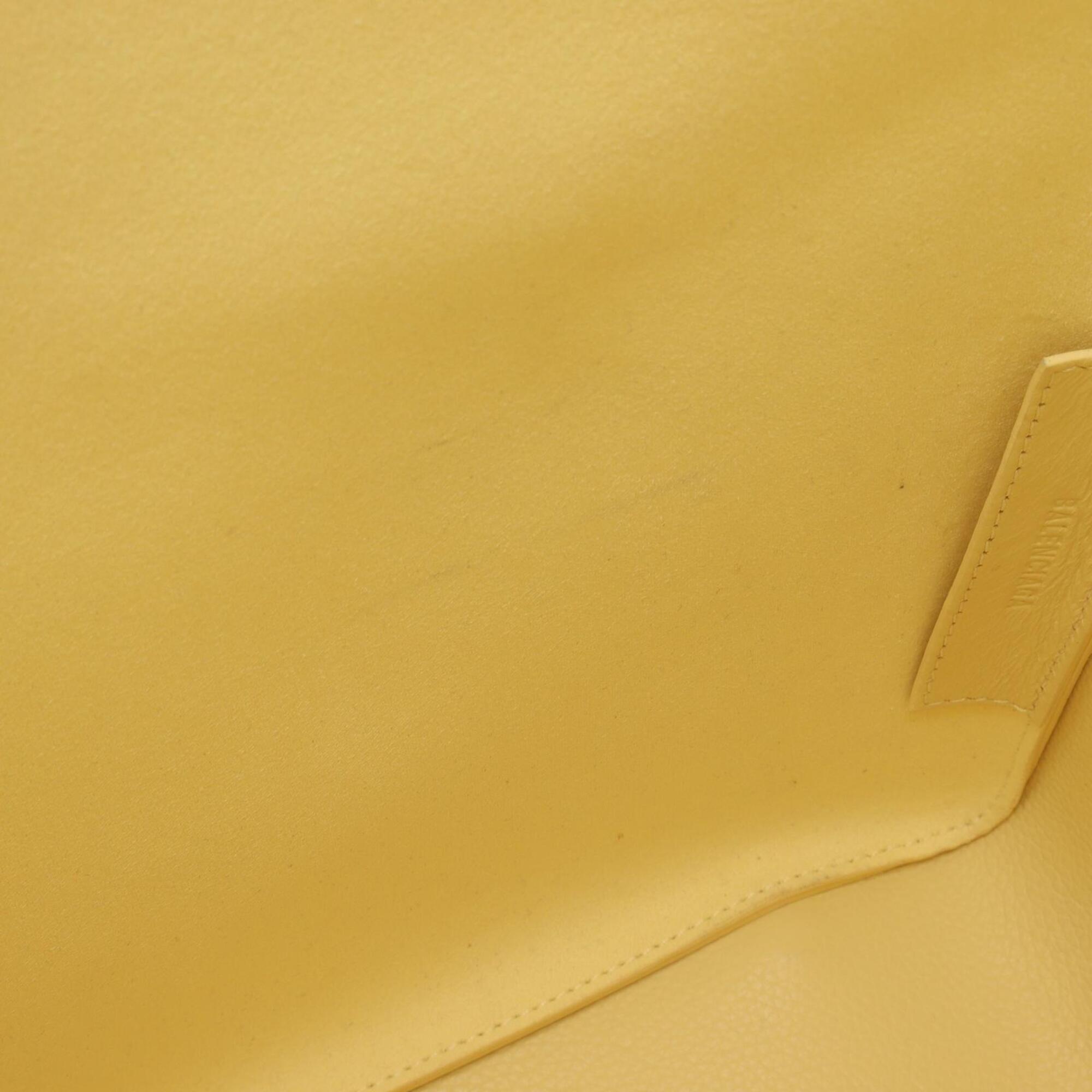 Balenciaga Yellow Leather Handbag Pouch Shoulder Bag (Pre-Owned)