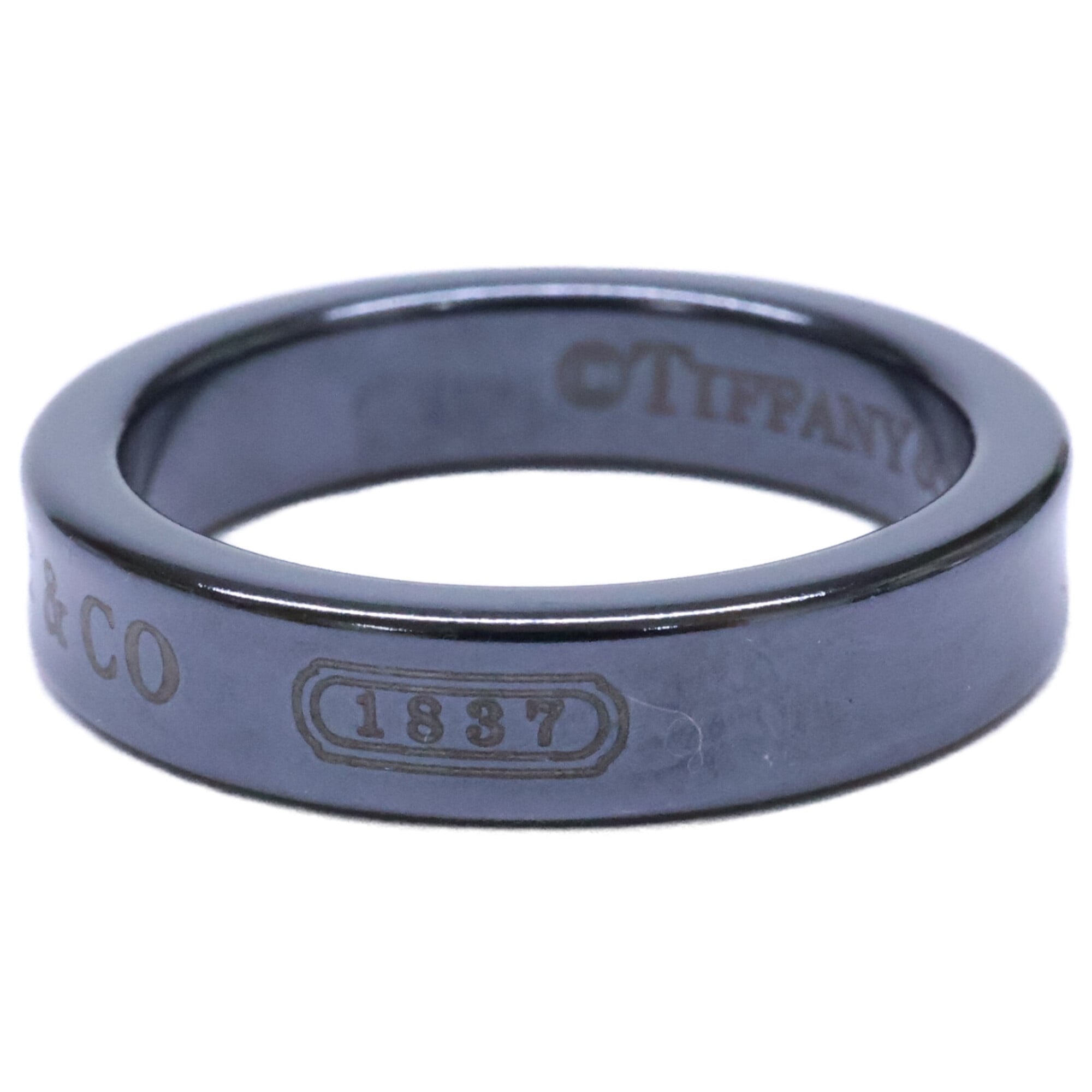 Tiffany Black Titanium Band Ring (Pre-Owned)