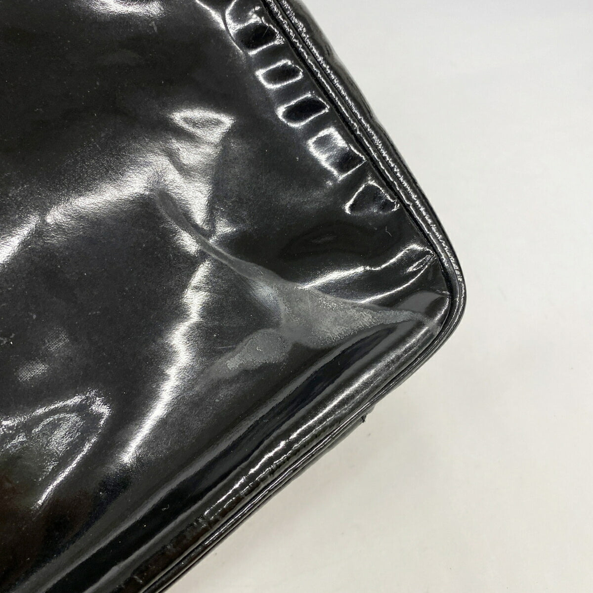 Chanel Black Patent Leather Vanity Bag (Pre-Owned)