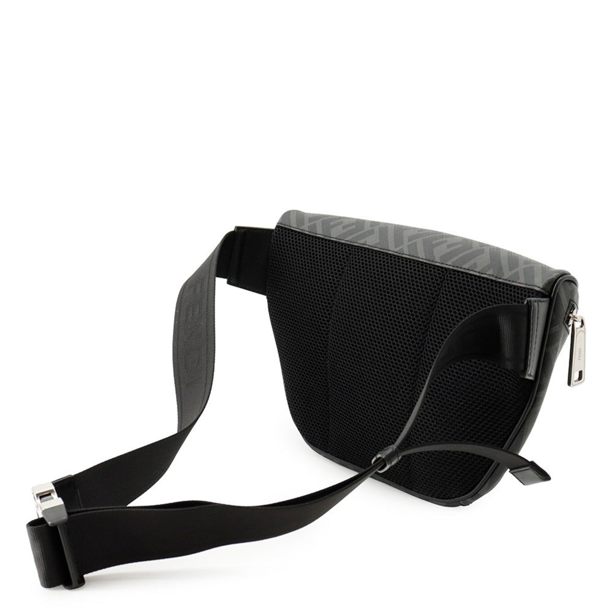 Fendi Zucca Gray Pvc Handbag Sling Bag (Pre-Owned)