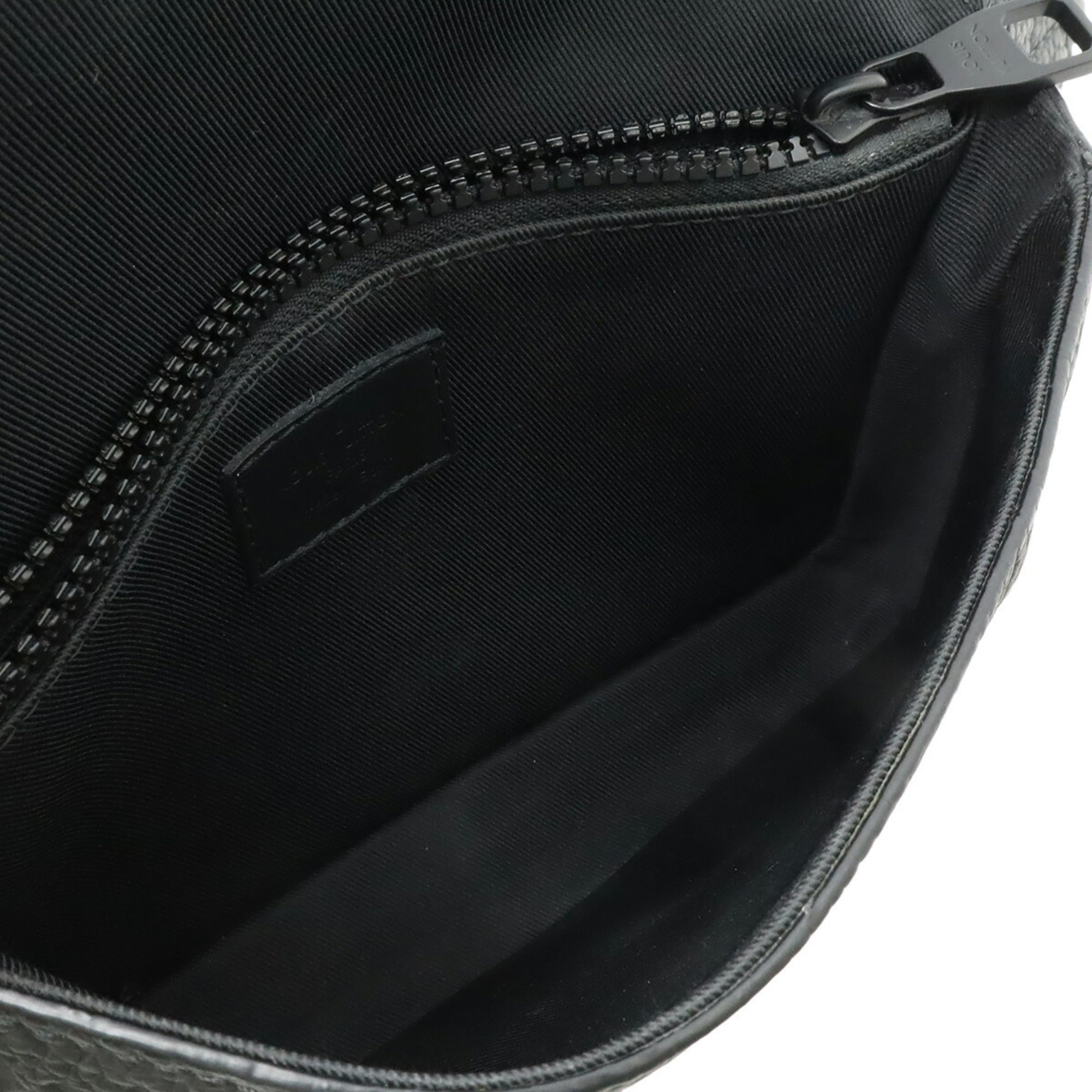 Louis Vuitton Black Noir Monogram Leather Shoulder Bag Sling Bag (Pre-Owned)