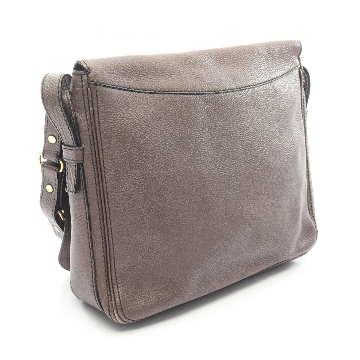Celine Brown Leather Handbag Messenger Bag Shoulder Bag (Pre-Owned)