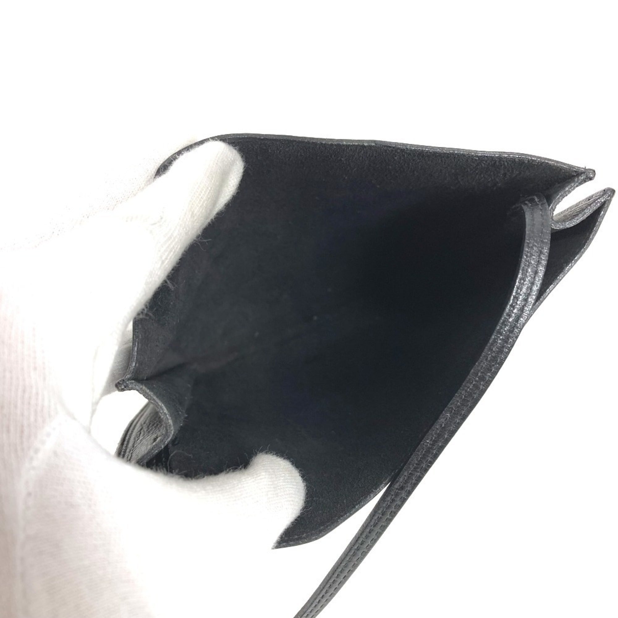 Hermes Onimaitou Black Box Calf Leather Shoulder Bag (Pre-Owned)