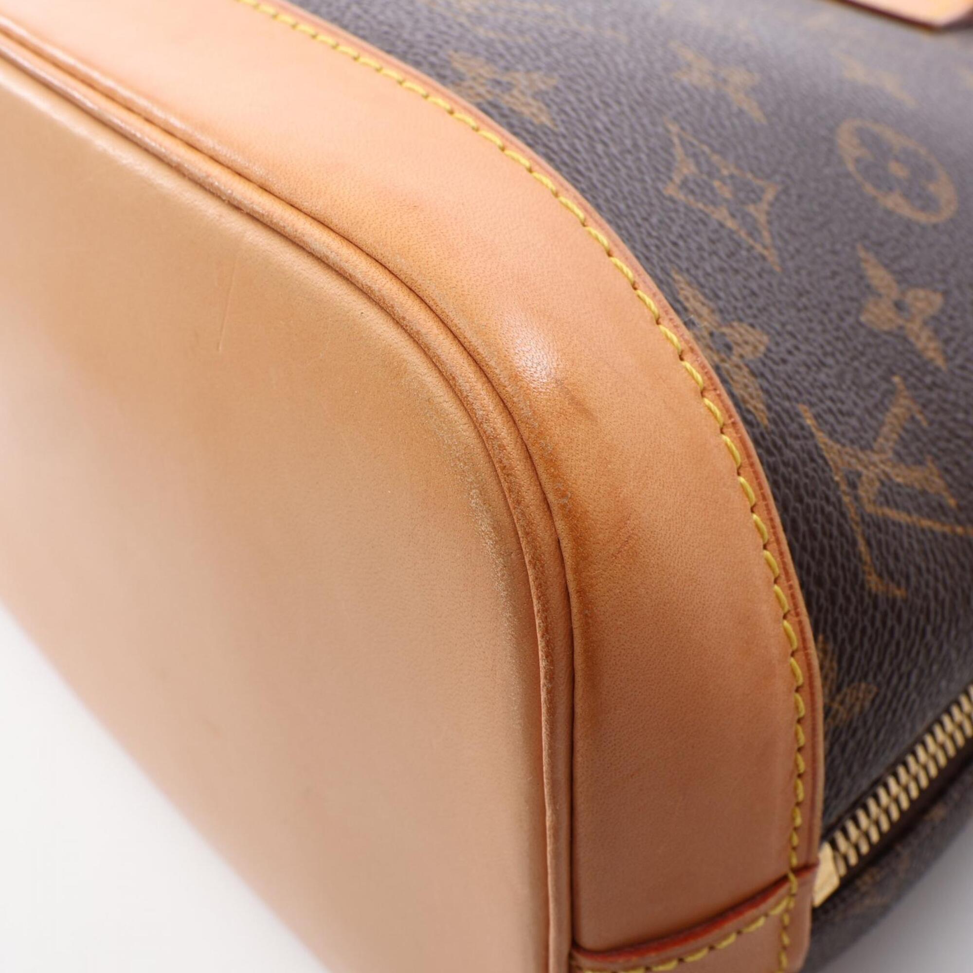 Louis Vuitton Brown Coated Canvas Leather Handbag (Pre-Owned)