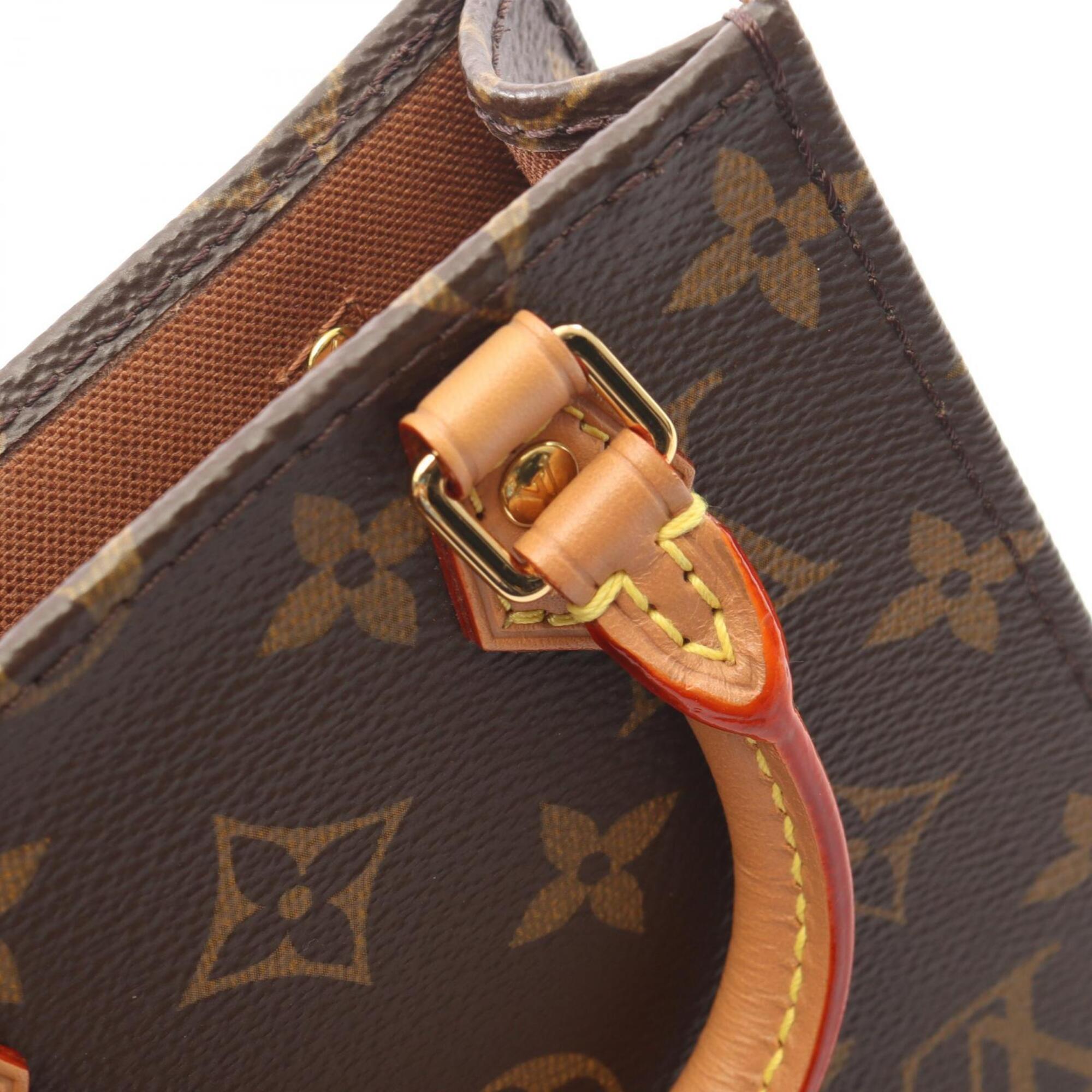 Louis Vuitton Brown Coated Canvas Leather Handbag (Pre-Owned)