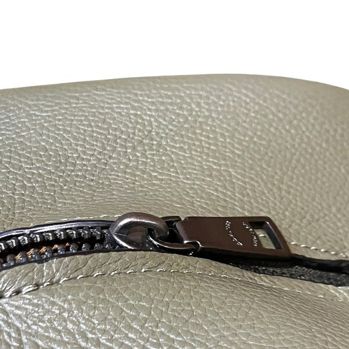 Coach Black Khaki Canvas Leather Handbag Tote Bag (Pre-Owned)