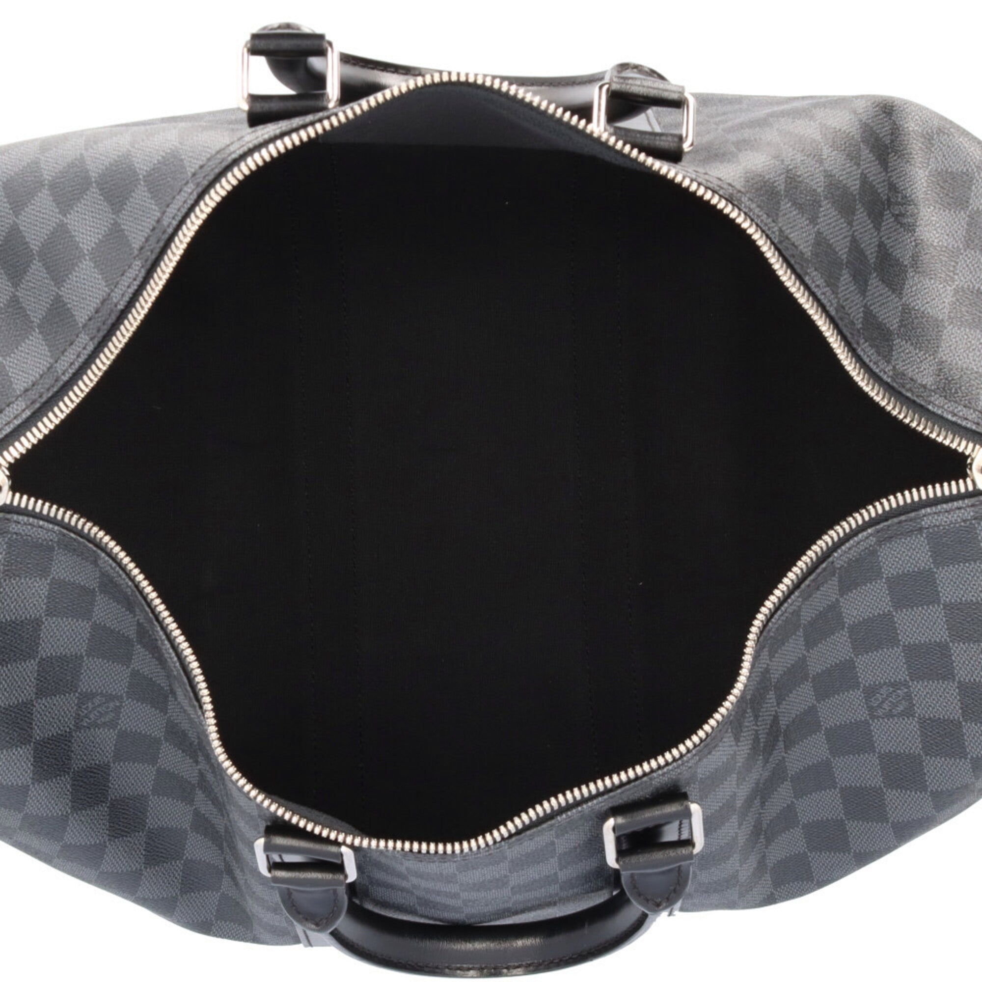 Louis Vuitton Damier Graphite Black Gray Damier Graphite Boston Bag (Pre-Owned)