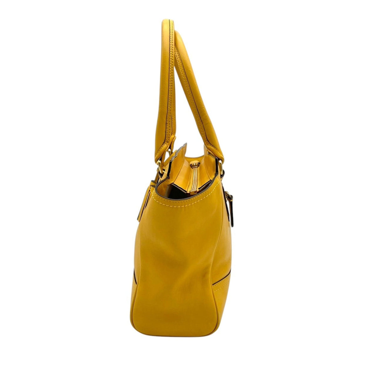 Coach Yellow Leather Handbag (Pre-Owned)