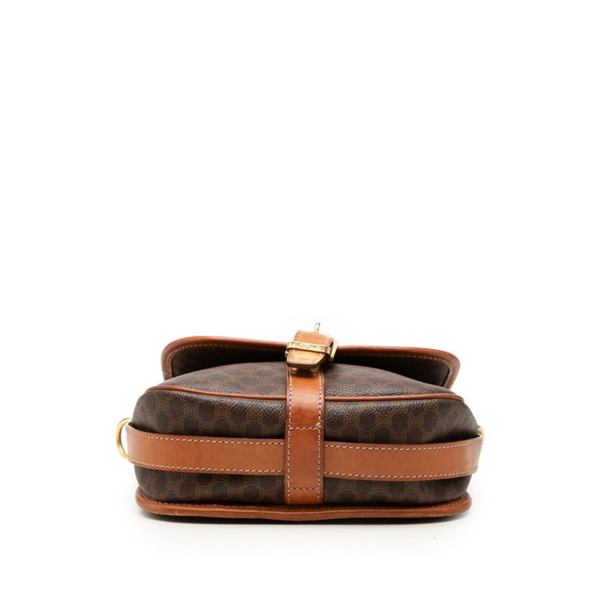 Celine Macadam Brown Pvc Leather Shoulder Bag (Pre-Owned)