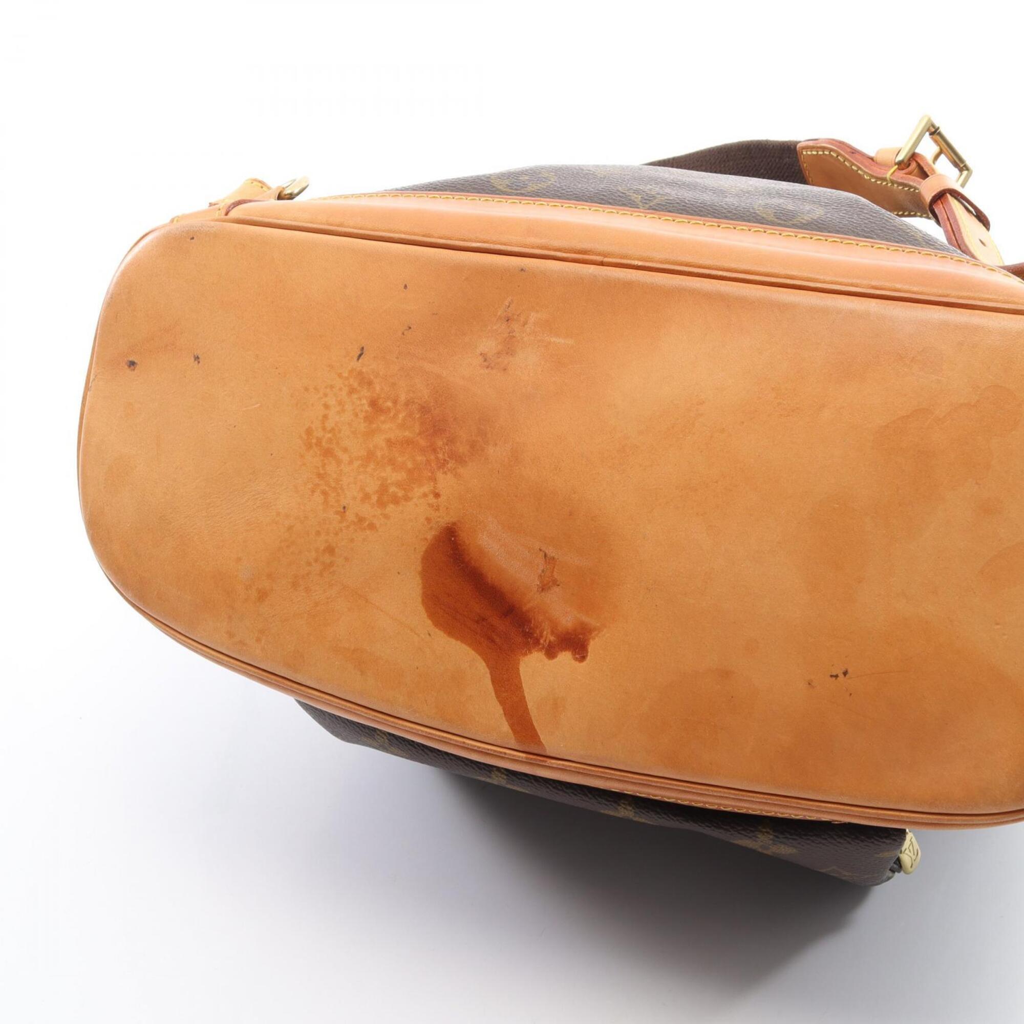 Louis Vuitton Brown Monogram Coated Canvas Leather Backpack (Pre-Owned)