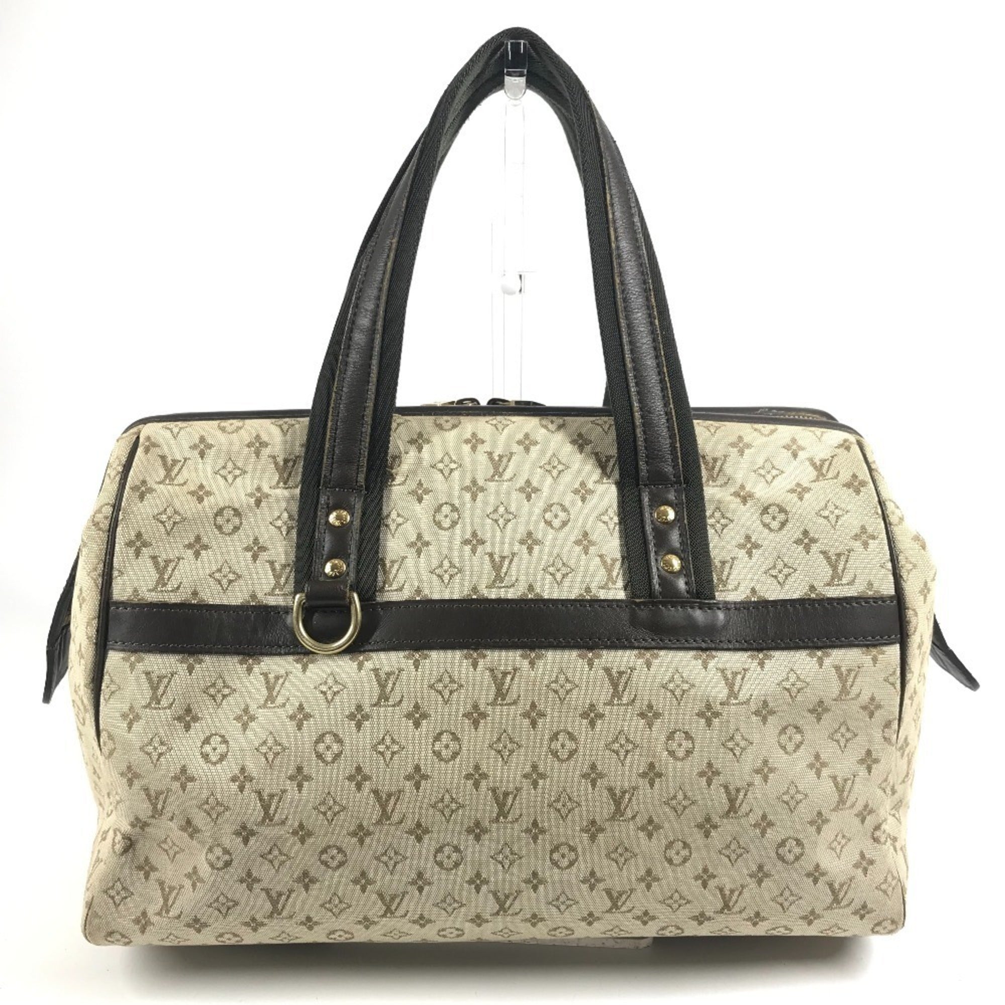 Louis Vuitton Khaki Monogram Mini Boston Bag Handbag Shoulder Bag (Pre-Owned)