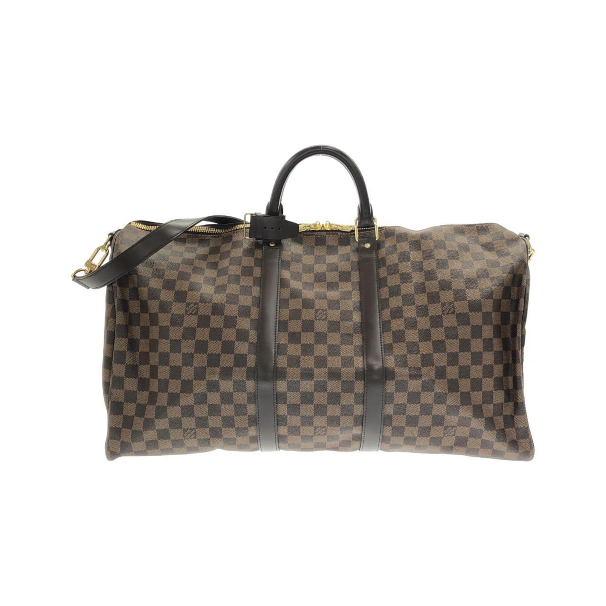 Louis Vuitton Ebene Coated Canvas Boston Bag (Pre-Owned)