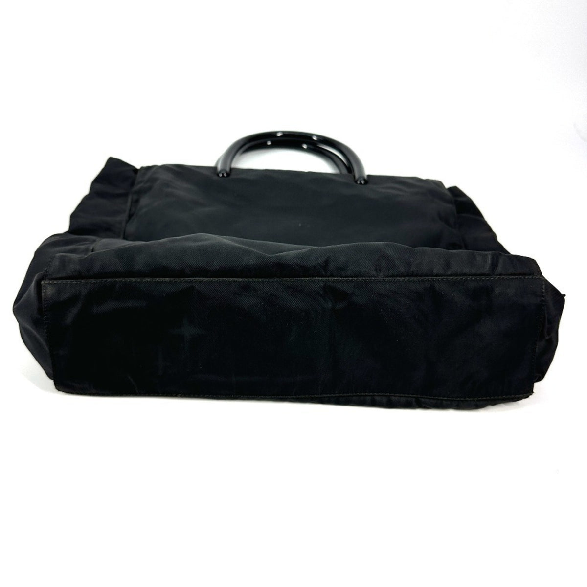 Prada Black Nylon Handbag Tote Bag (Pre-Owned)