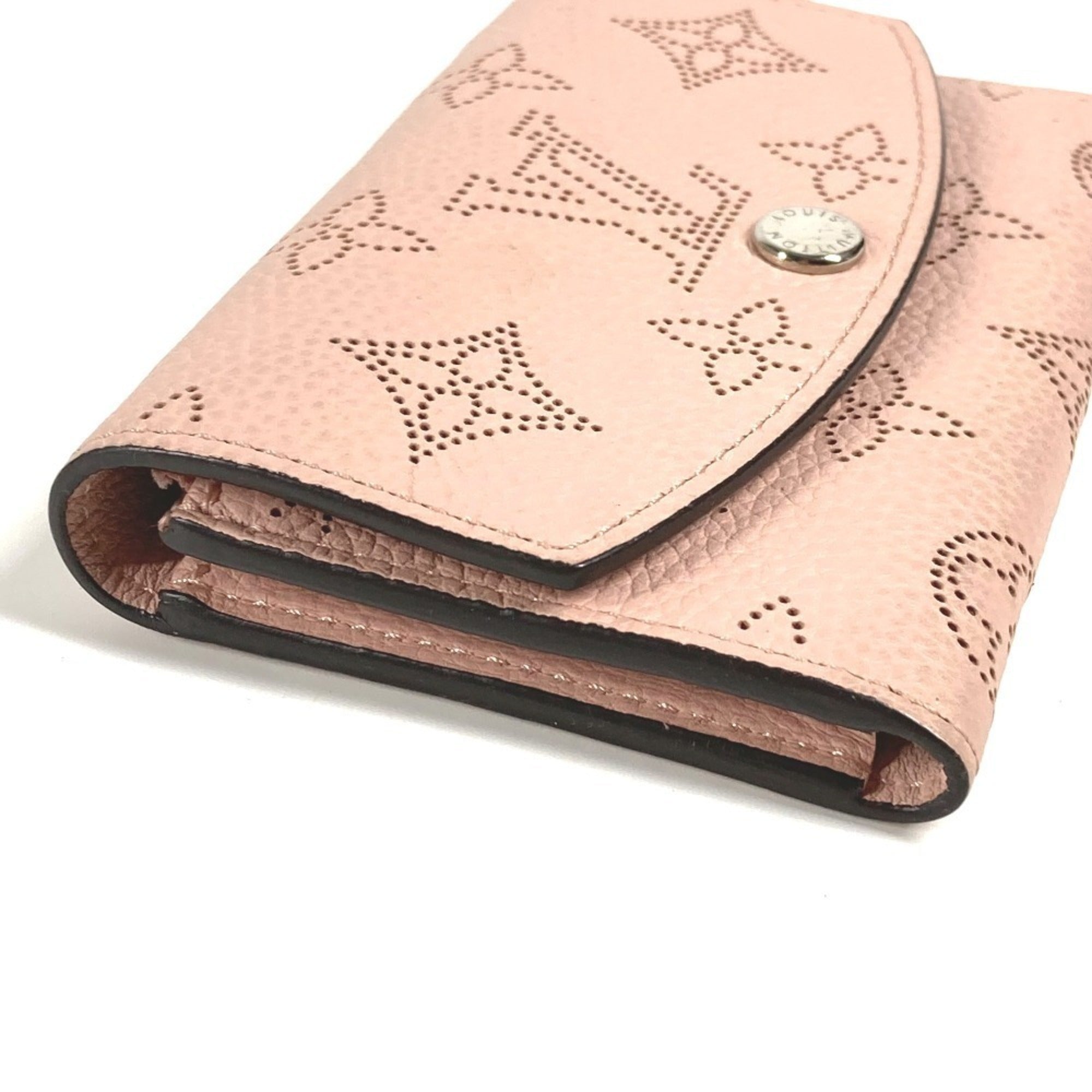Louis Vuitton Magnolia Pink Mahina Leather Wallet (Bi-Fold) (Pre-Owned)