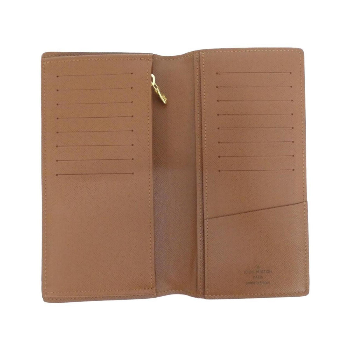 Louis Vuitton Monogram Marron Coated Canvas Long Wallet (Bi-Fold) (Pre-Owned)